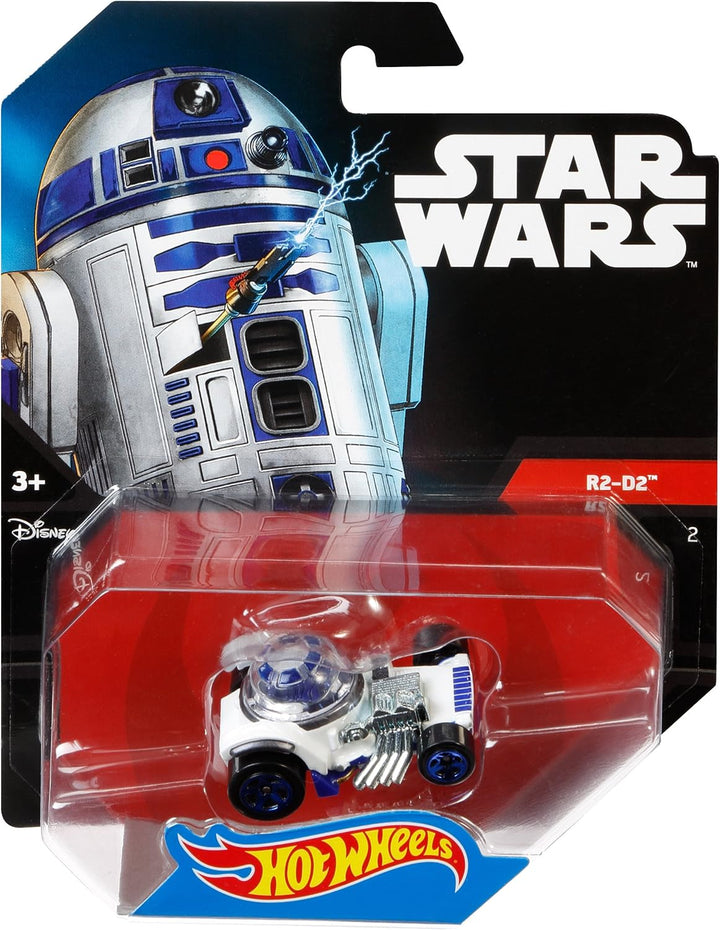 Hot Wheels Star Wars The Force Awakens 1:64 Scale R2-D2 Character Car - Die-Cast Collectible