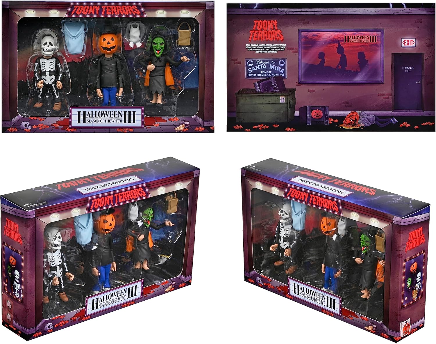 NECA Toony Terrors Halloween III: Season of the Witch - Trick-or-Treaters Action Figure 3-Pack (04485) 4
