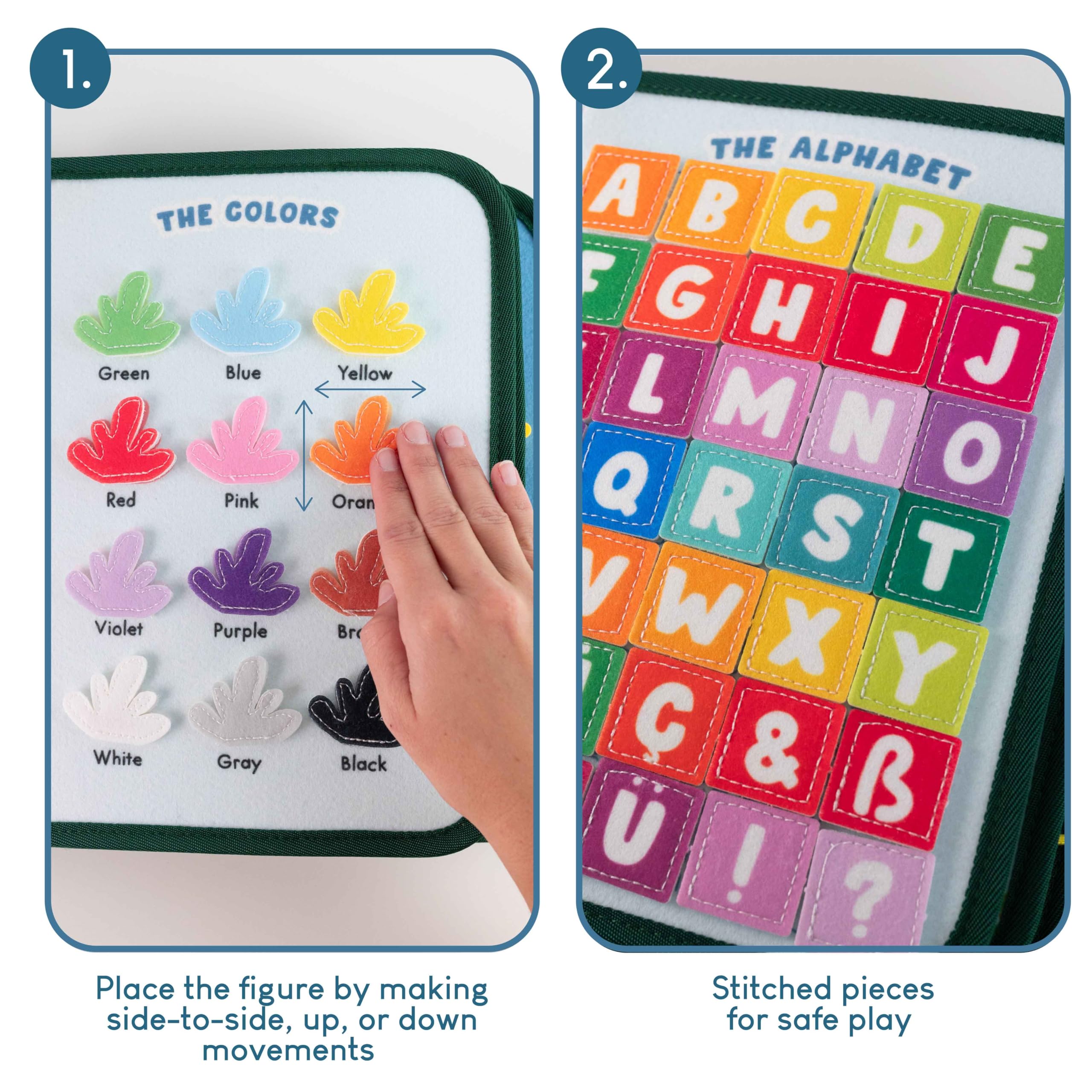BONNYCO Busy Board for Toddlers - Montessori Educational Toy | 8 Activity Panels | Ages 10 Months+ 8