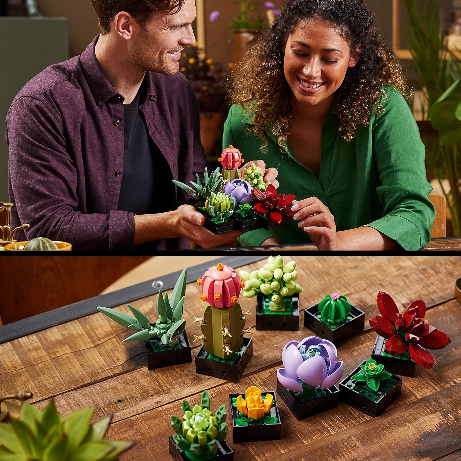 LEGO 10309 Icons Succulents Set - Artificial Plants for Adults, Home Décor & Building 3