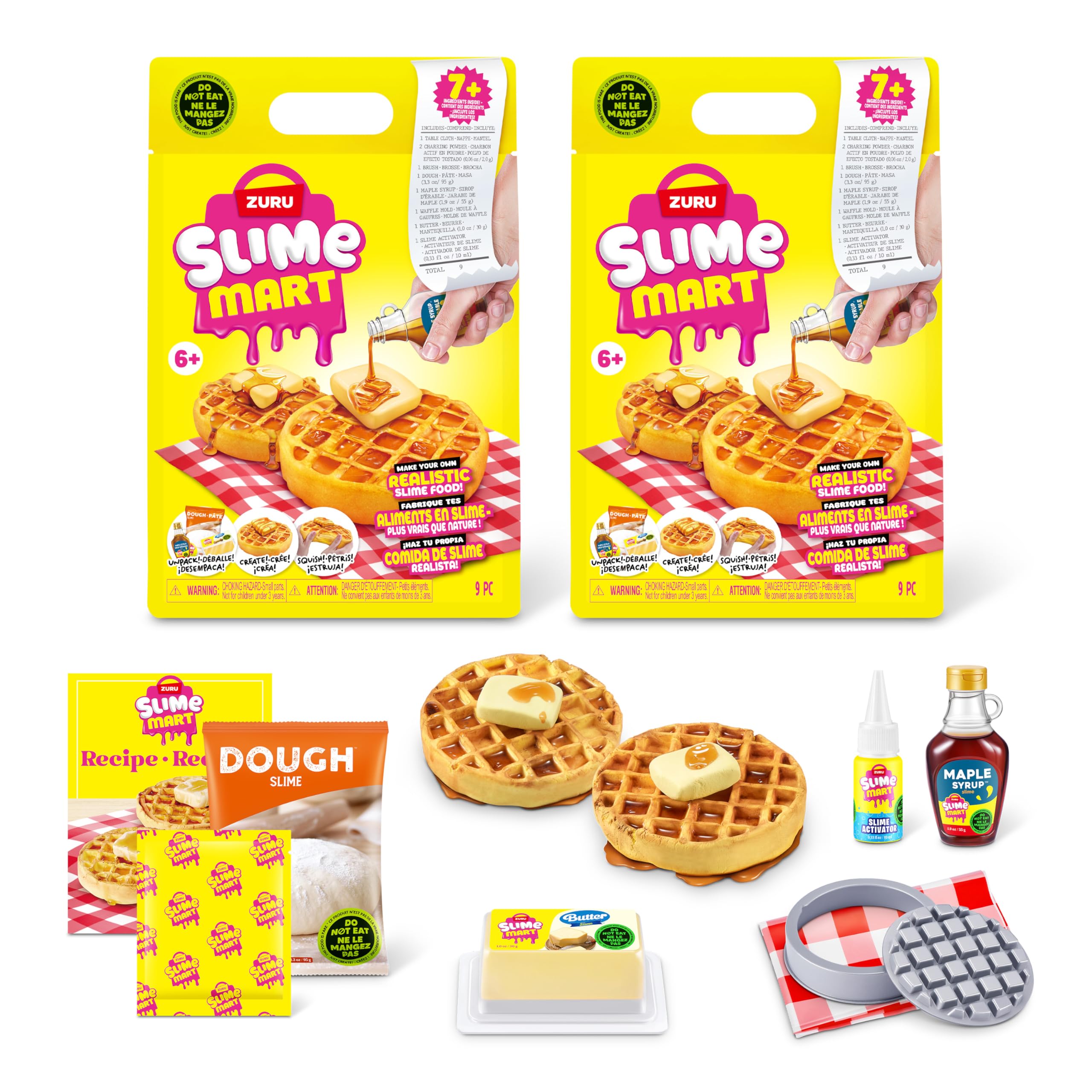 Slime Mart Small Bag by ZURU - Waffles Slime Compound for Kids 6+