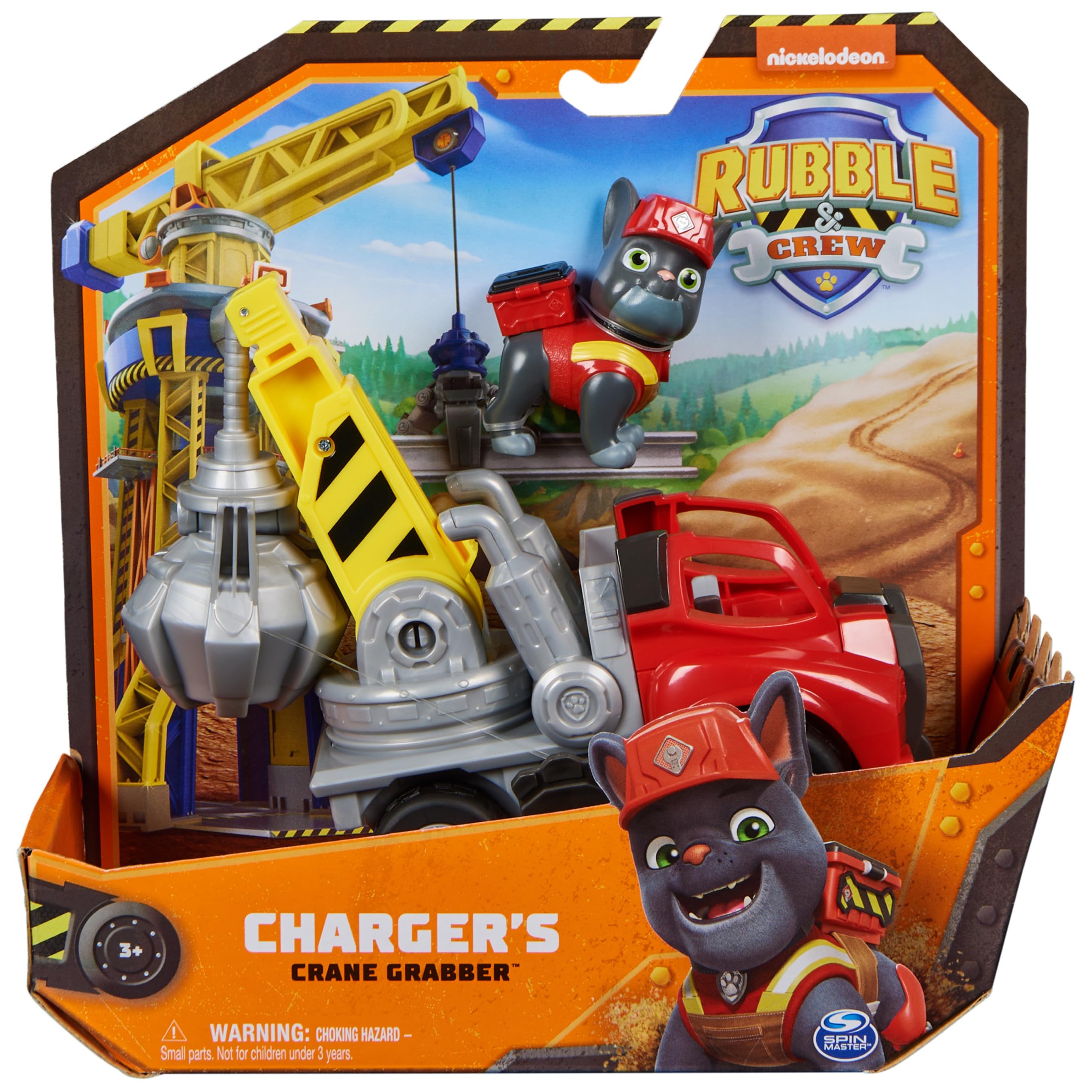 Rubble & Crew Charger’s Crane Grabber Toy Truck with Action Figure | Ages 3+ | Multicolor 2