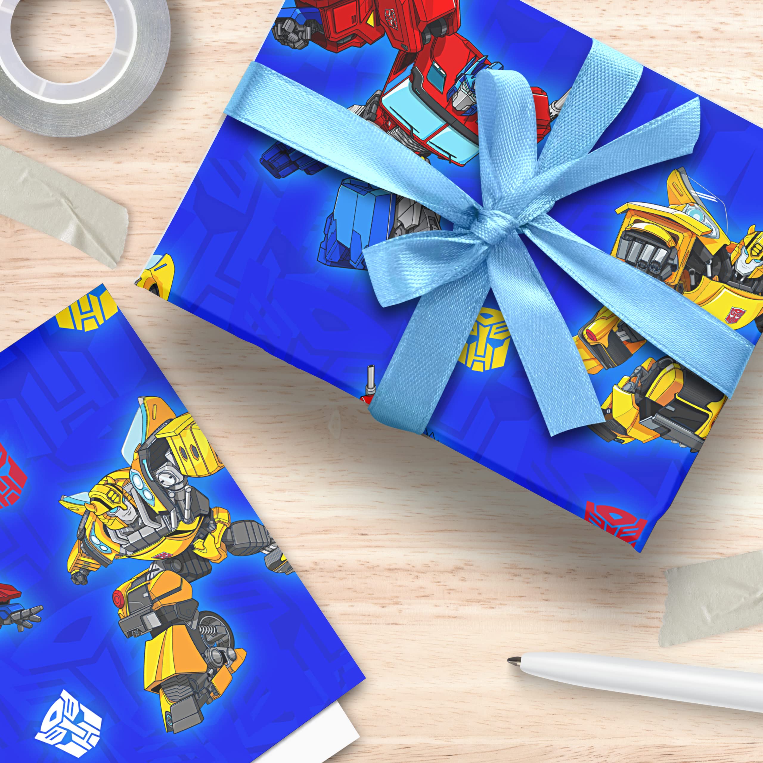 Danilo Promotions LTD Transformers Gift Wrapping Paper - 2 Sheets | 70cm x 50cm Each | Multi Color 4
