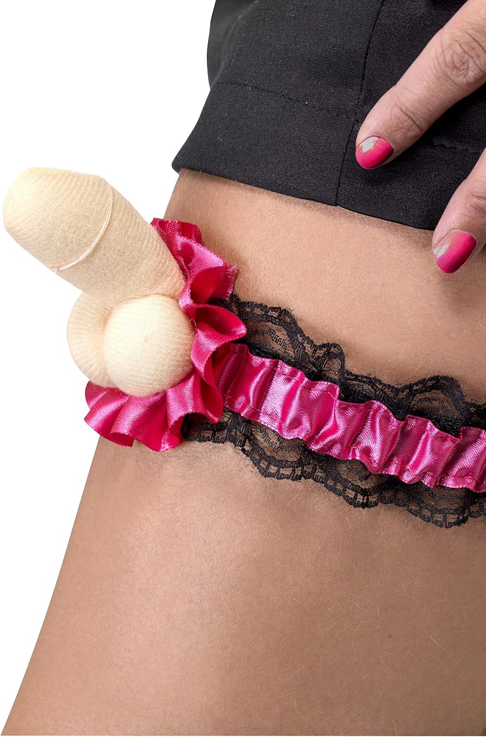Smiffys Bachelorette Willy Garter One Size in Pink and Multicolor