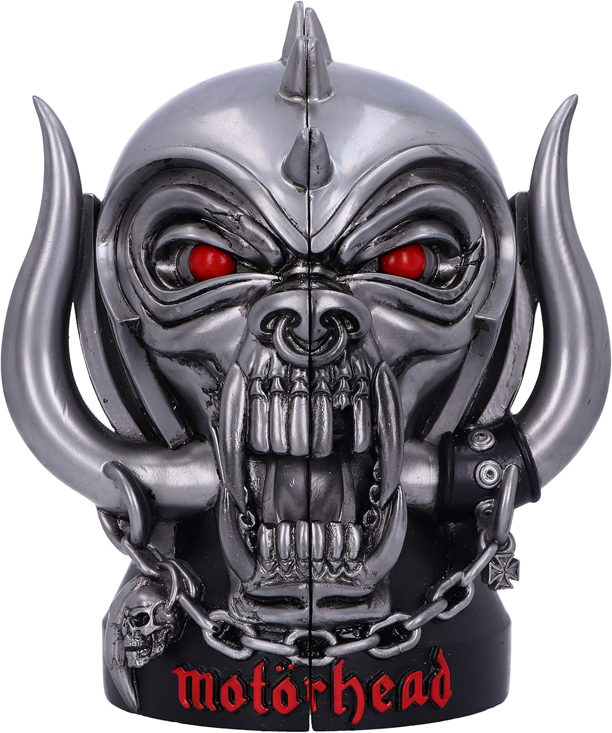 Nemesis Now Motorhead Warpig Snaggletooth Bookends - Silver Resin Rock Memorabilia