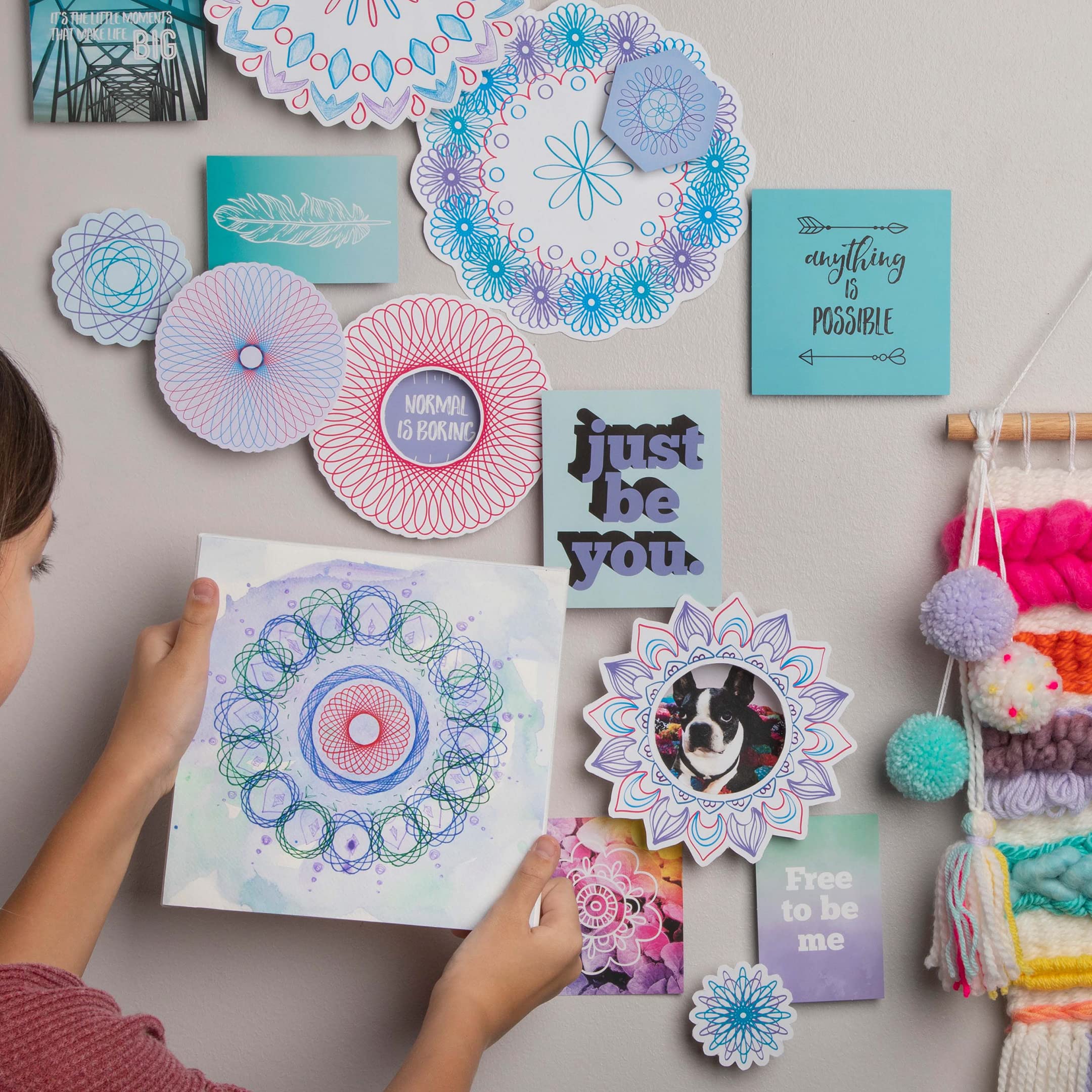 Mandala Spirograph Set - Create Artistic Designs with 15-Piece Kit for Ages 8+ 10