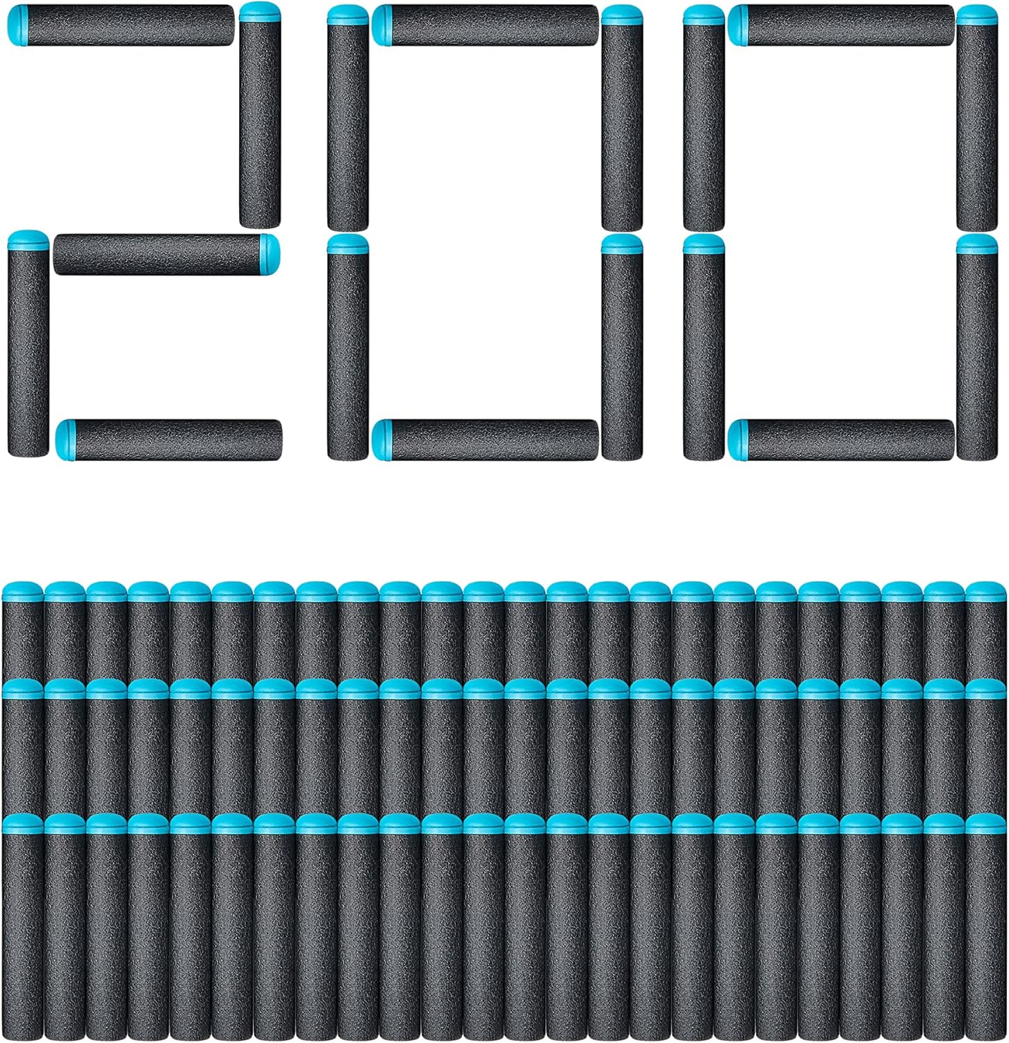 X-Shot Excel 200 Pack Refill Darts - Universal Foam Darts for Blaster Battles 3