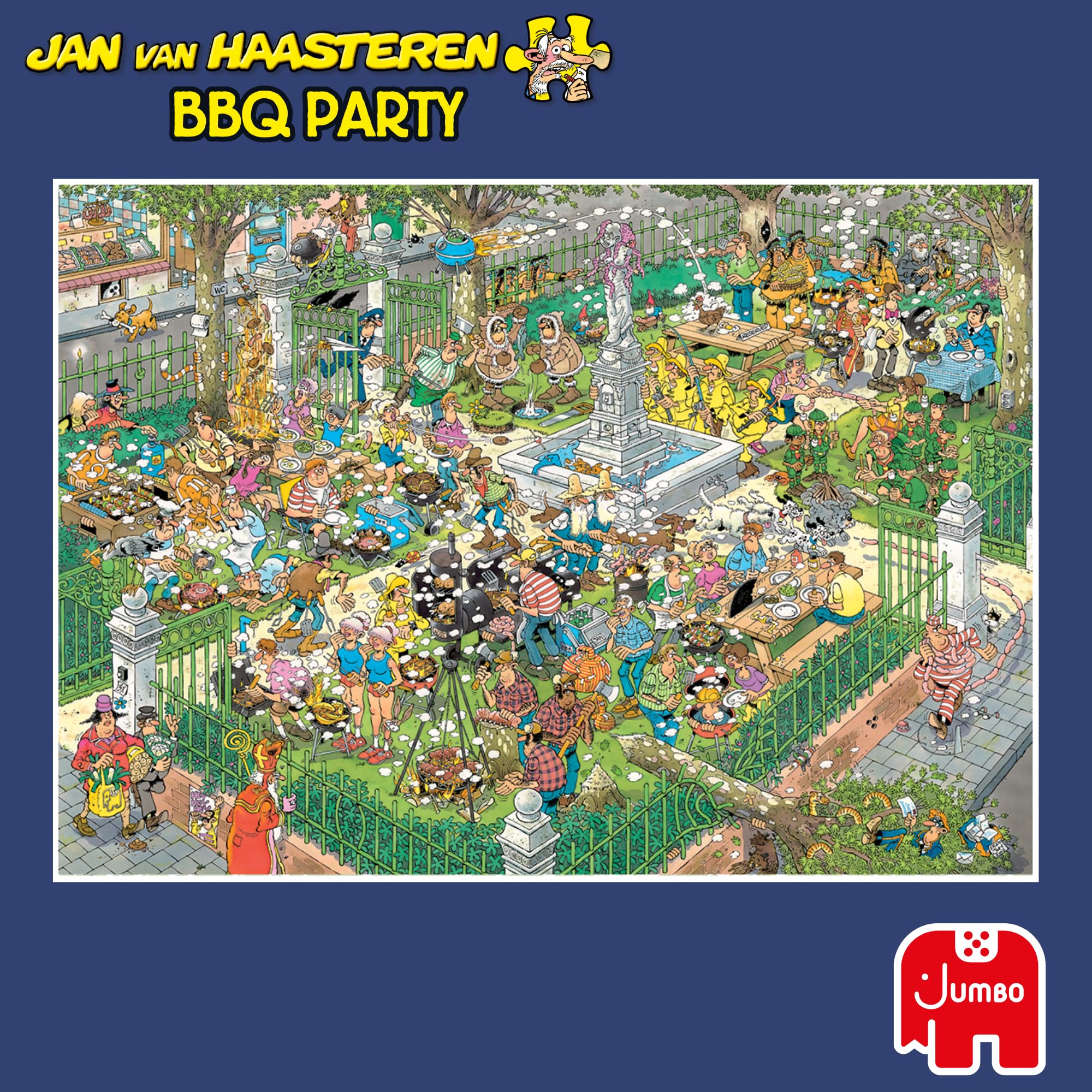 Jan Van Haasteren BBQ Party! - 1000 Piece Adults Puzzle - Large 1000 Pc Jig 7