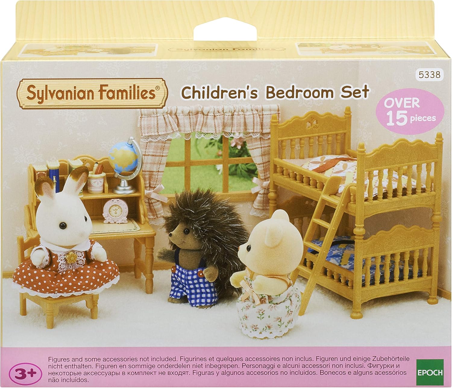 Sylvanian Families Children's Bedroom Set - Bunk Bed & Desk Playset for Imaginative Play 10