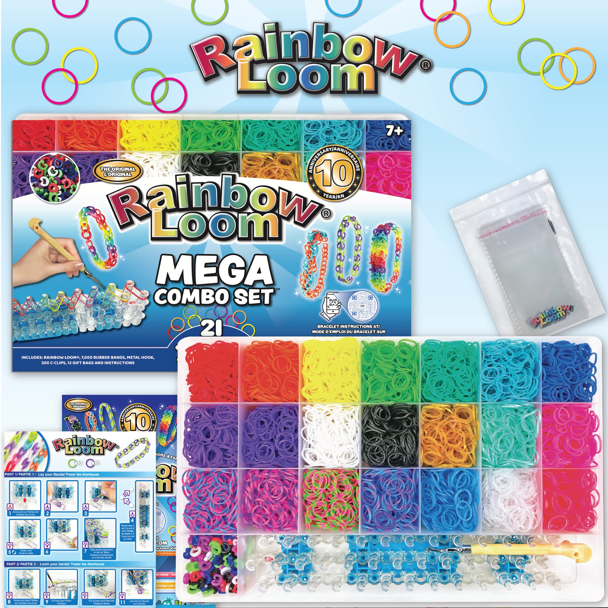 Rainbow Loom Mega Combo Loom Band Kit - 7000 Bands & 300 Clips for Kids 7+ 6