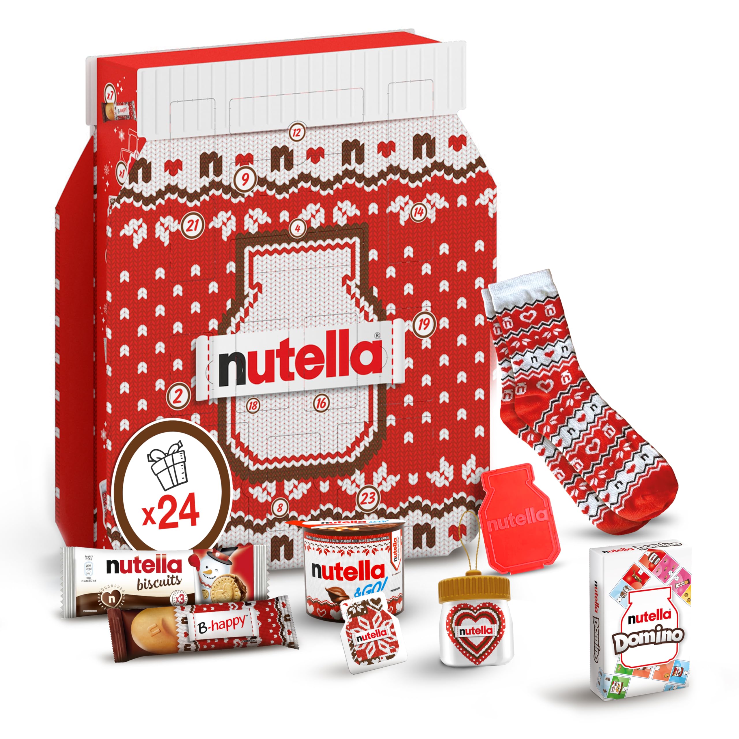 Nutella Christmas Advent Calendar 2025 - Assorted Spreads & Card Game