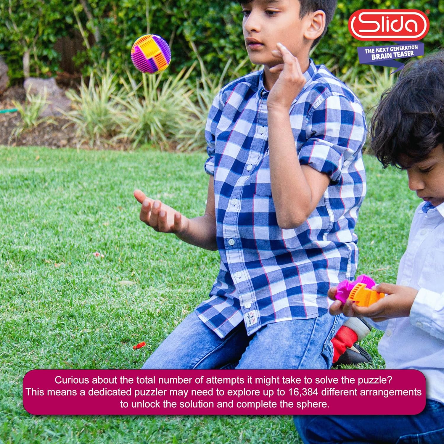 Slida 3D Puzzle Ball - Classic Sphere Brain Teaser for Ages 6+ 10