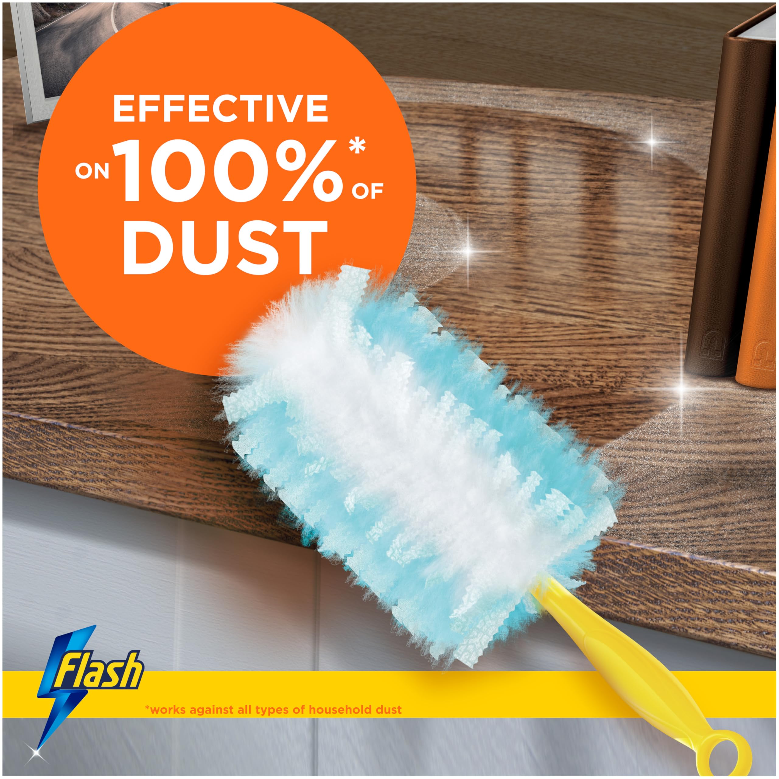 FLASH Dust Magnet Duster Refills - 54 Scented Refills for Trap & Lock Cleaning | Pet Hair Removal