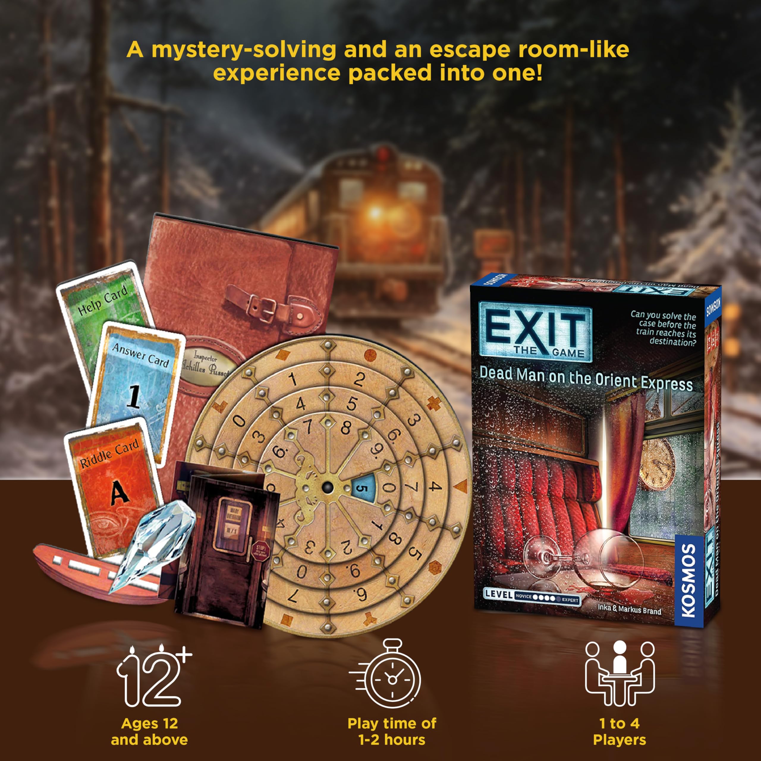 Thames & Kosmos EXIT: Dead Man on the Orient Express Board Game 6