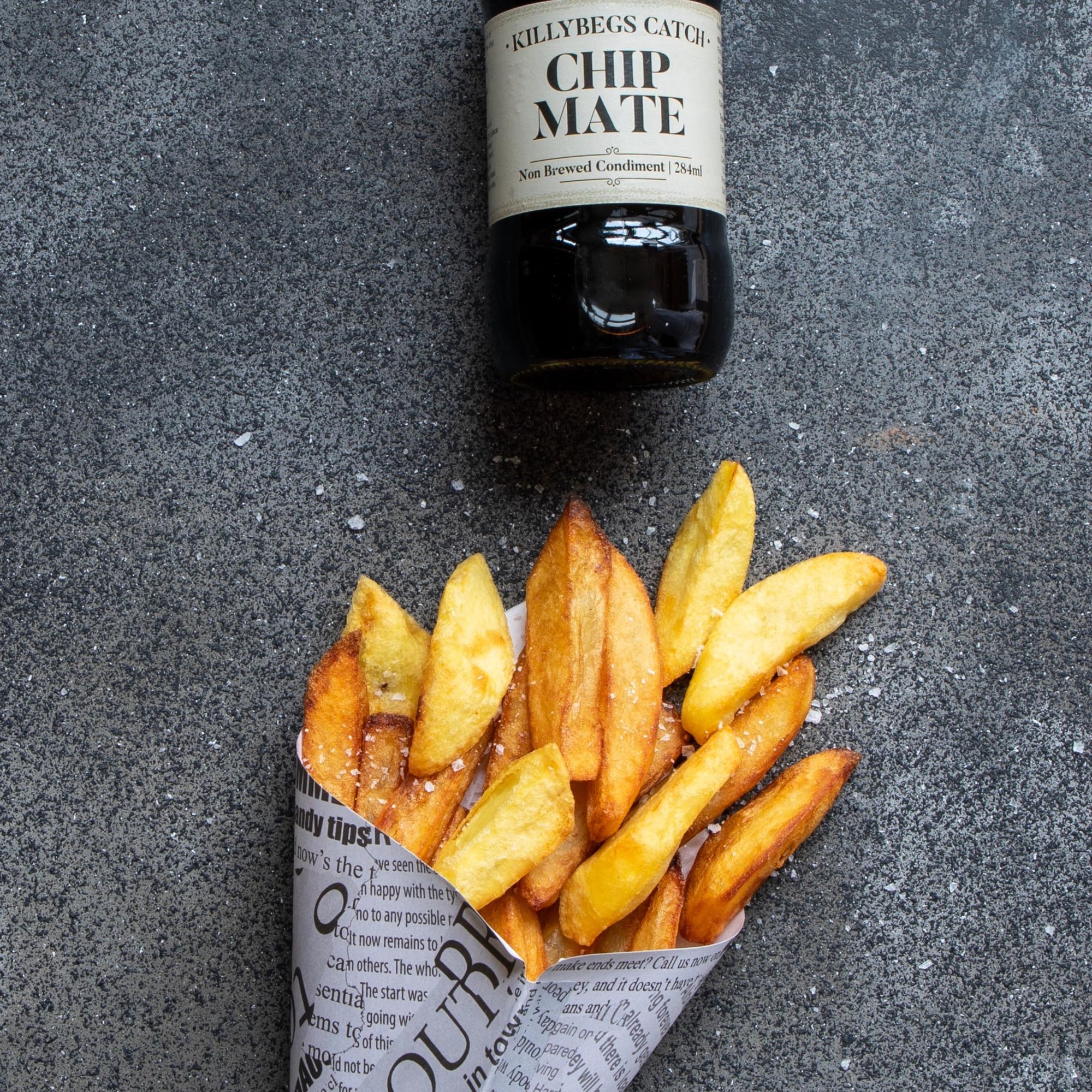 Shines - Chip Mate Non Brewed Condiment, Chip Shop Vinegar - 284ml Glass Bottle 8