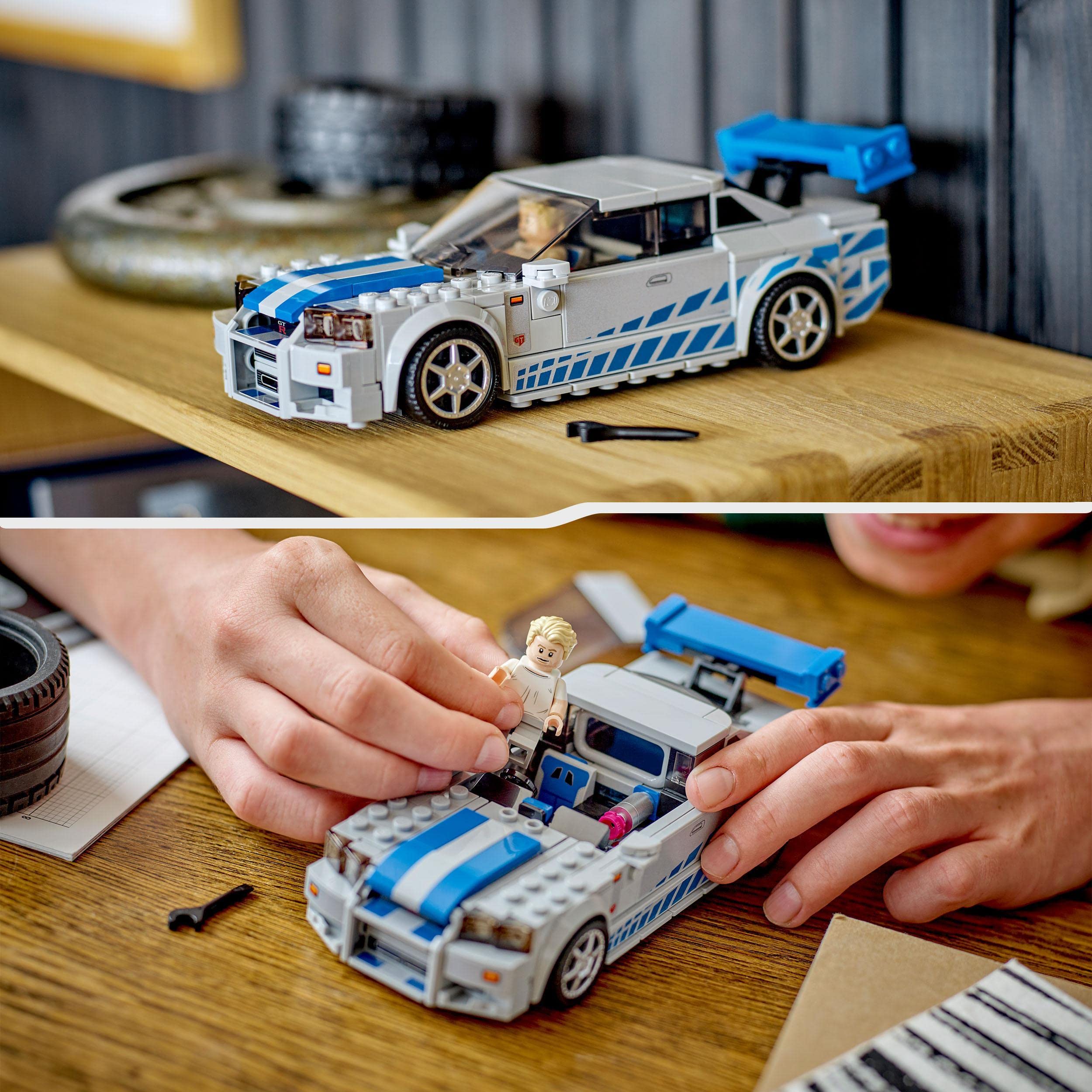 LEGO Speed Champions Nissan Skyline GT-R (R34) Race Car - 319-Piece Building Set for Ages 9+ 18