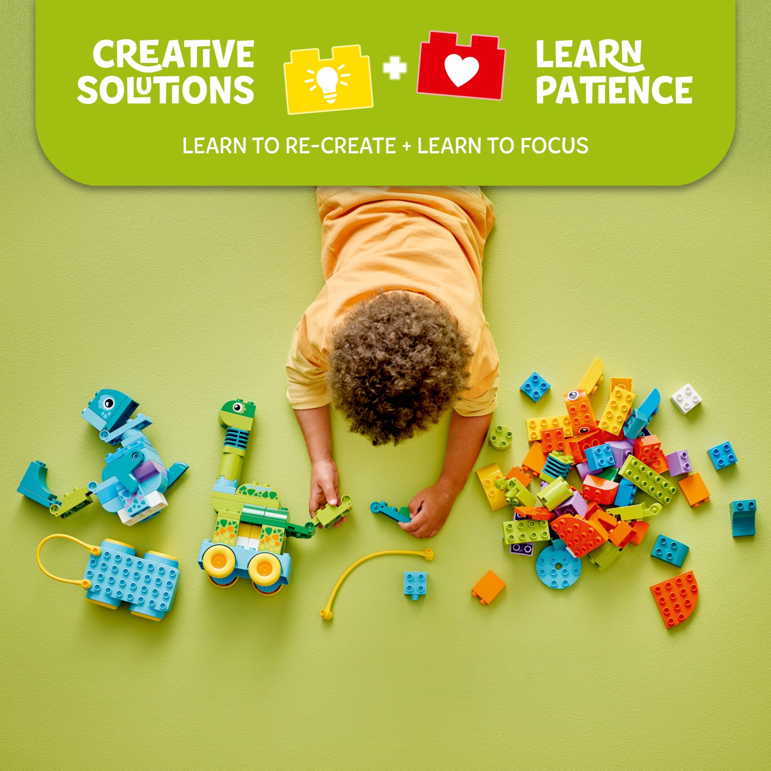 LEGO DUPLO 3in1 Dinosaurs on Wheels - Educational Building Set for Toddlers 3+ 7