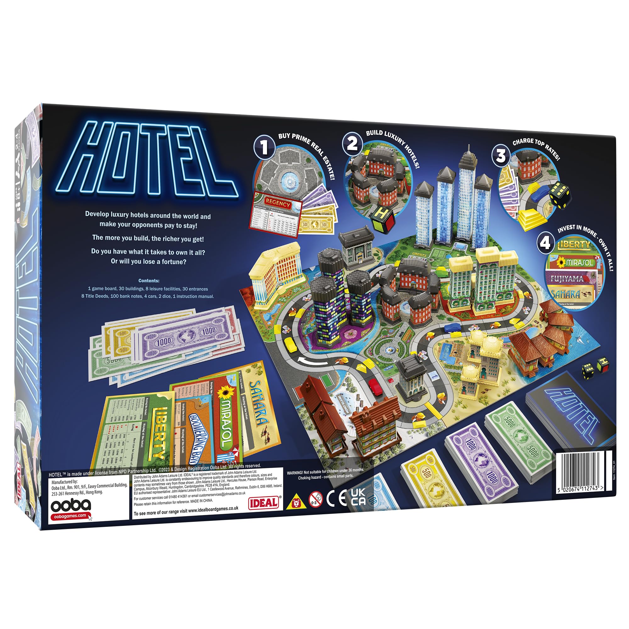 Ideal Hotel The Classic Family Board Game 7