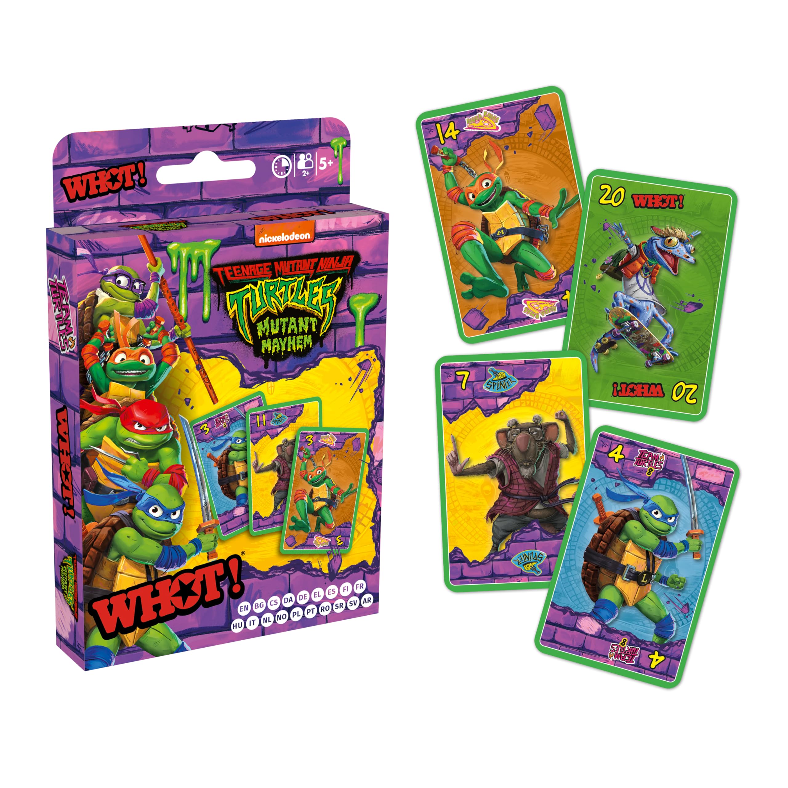 Waddingtons Number 1 Teenage Mutant Ninja Turtles WHOT! Card Game | 4+ Players | Ages 5+ 6