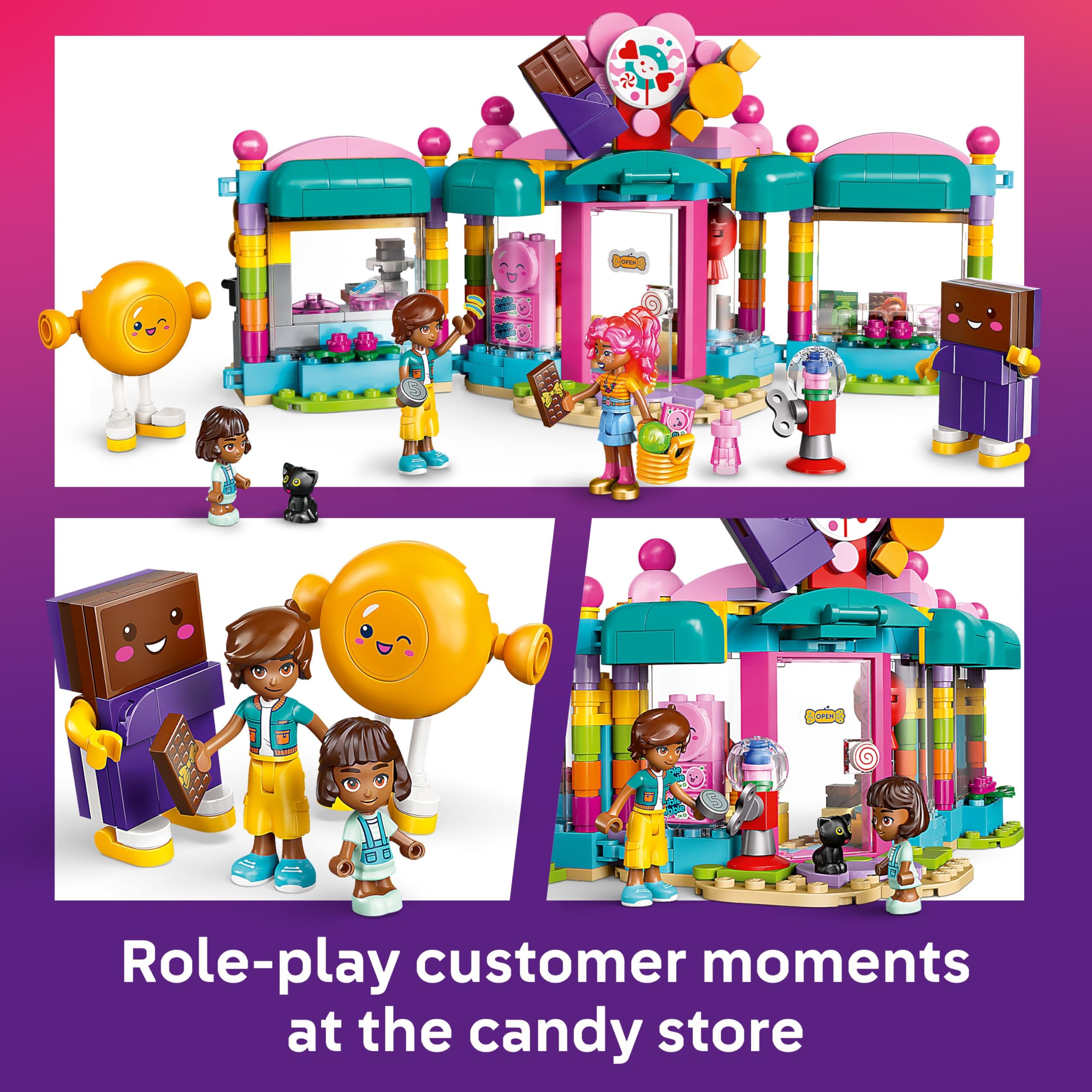 LEGO Friends Heartlake City Sweet Shop Set - Building Toy for Kids 6+ 11