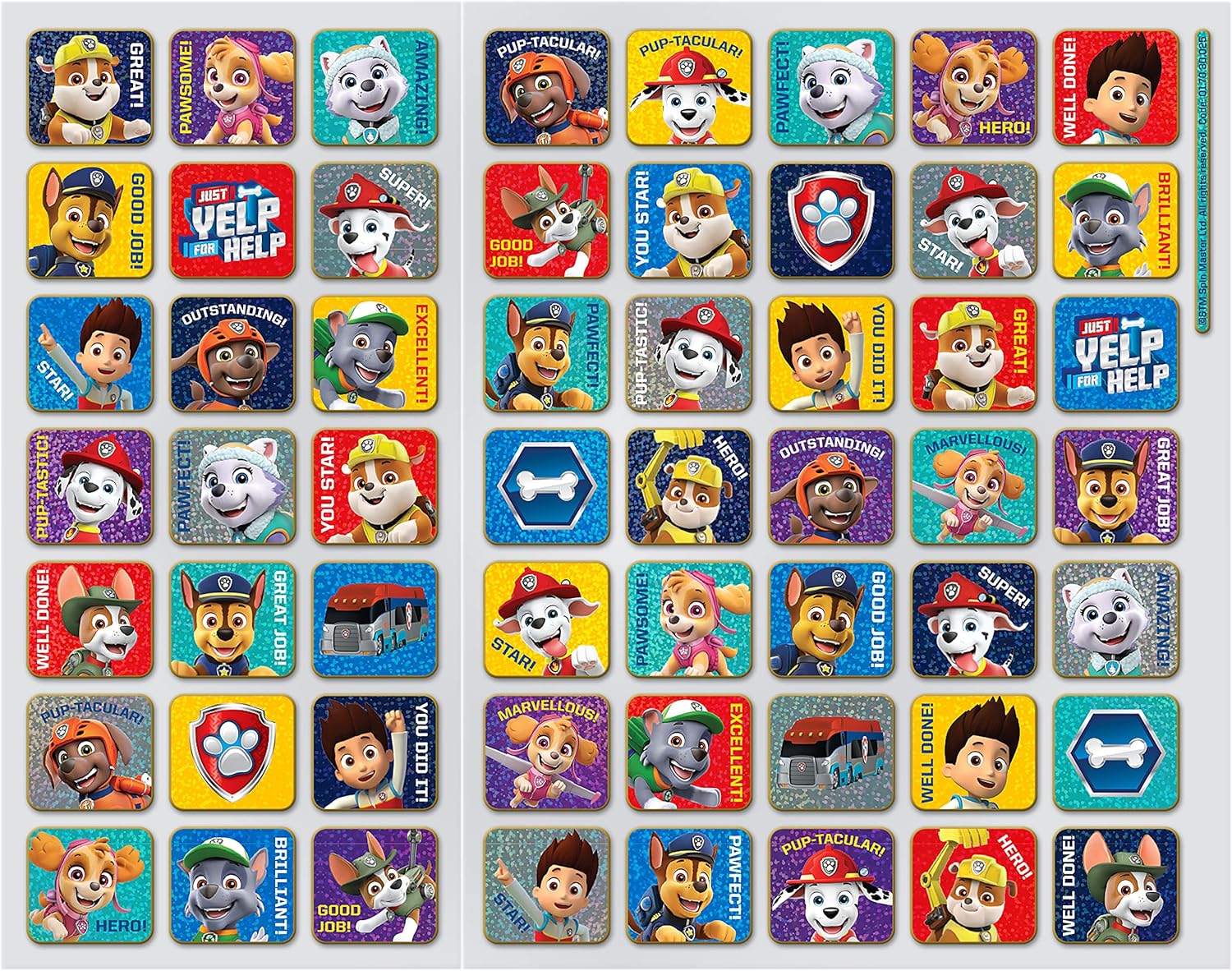 Paw Patrol Potty Training Reward Chart with Reusable Foil Stickers - 36 Months to 6 Years 6