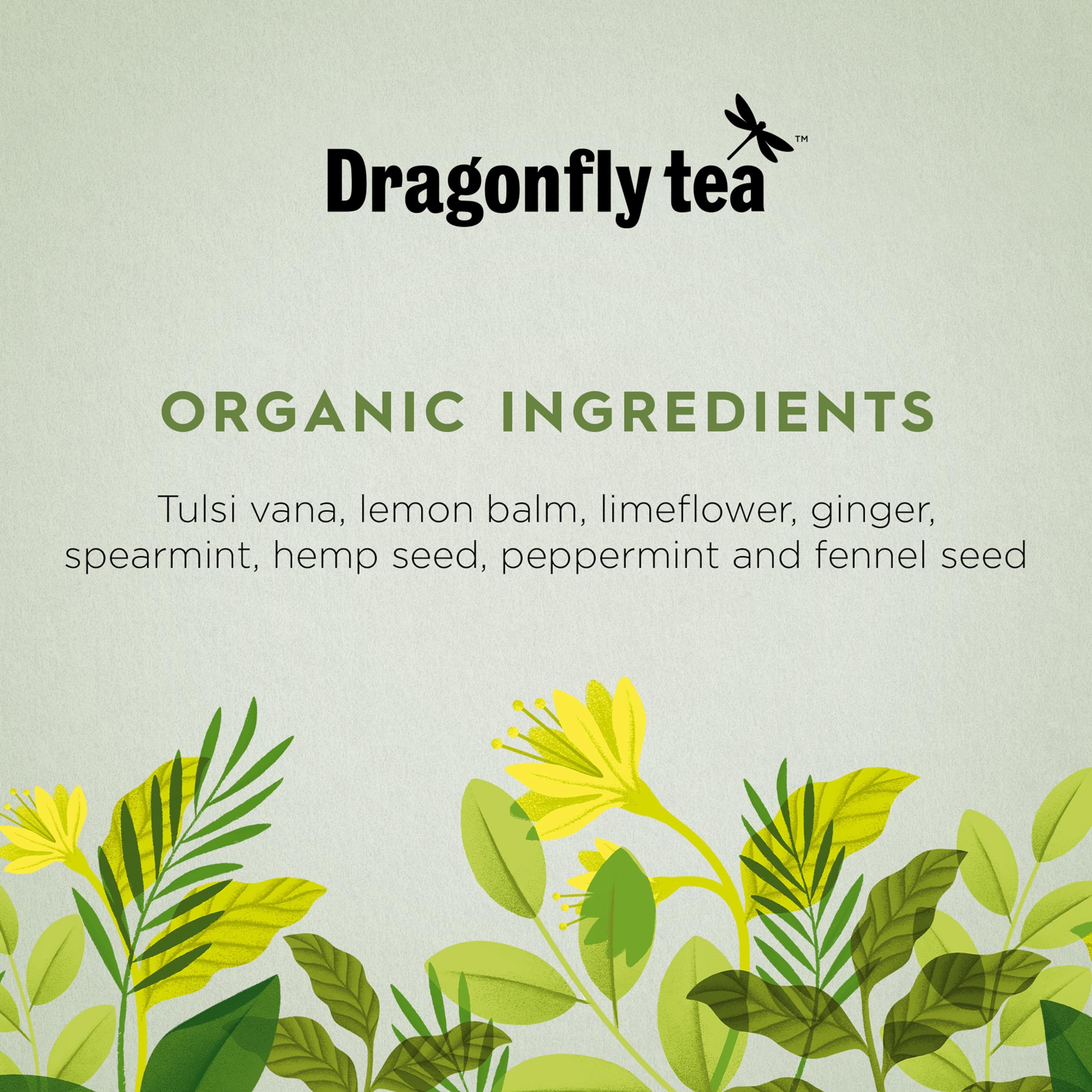 DRAGONFLY Happy Times Organic Tulsi Tea - Uplifting Blend | 80 Compostable Bags (4 Pack) 2