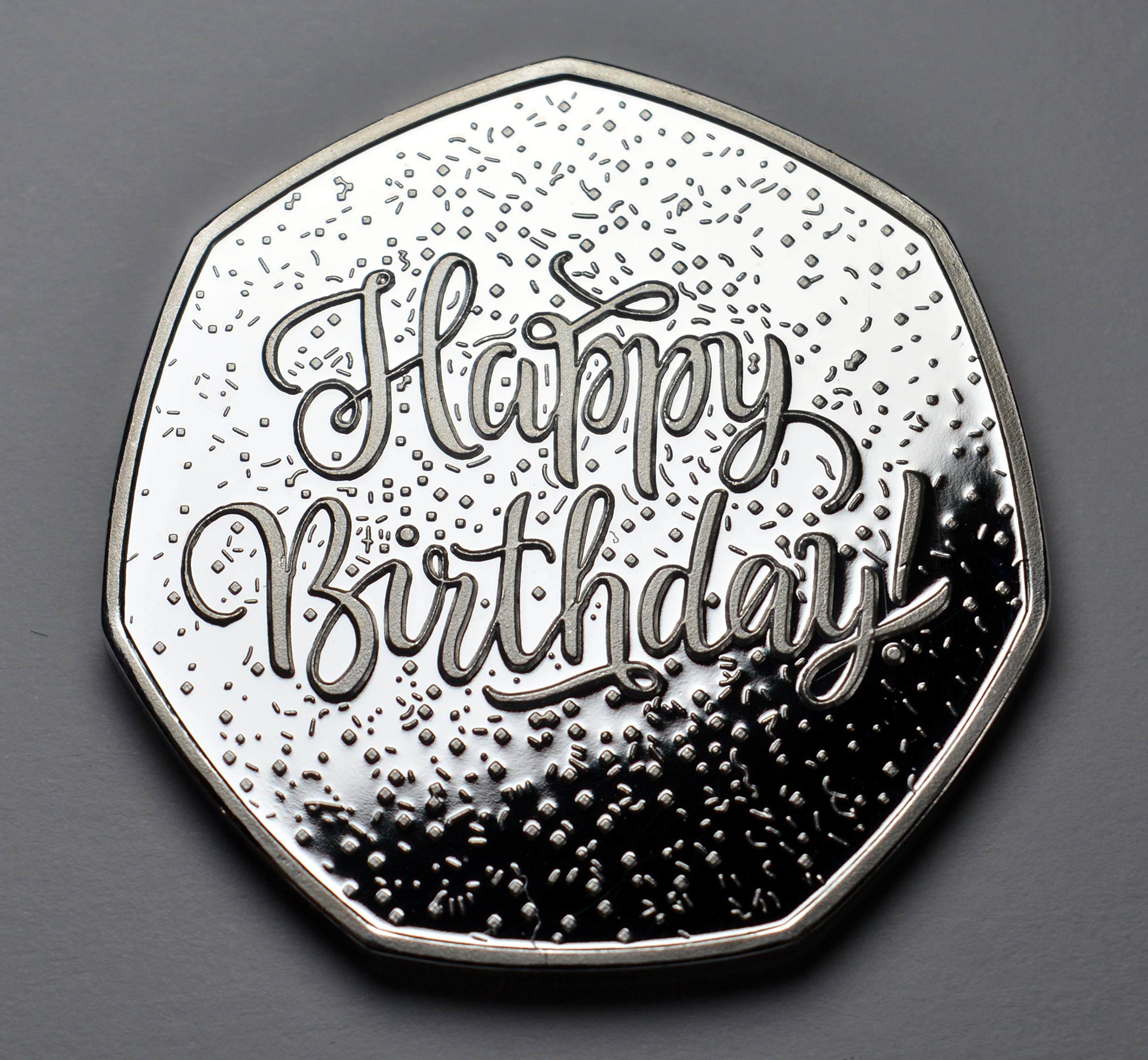 The Commemorative Coin Company 50th Birthday .999 Silver Commemorative Coin - Proof Finish Collectible 9