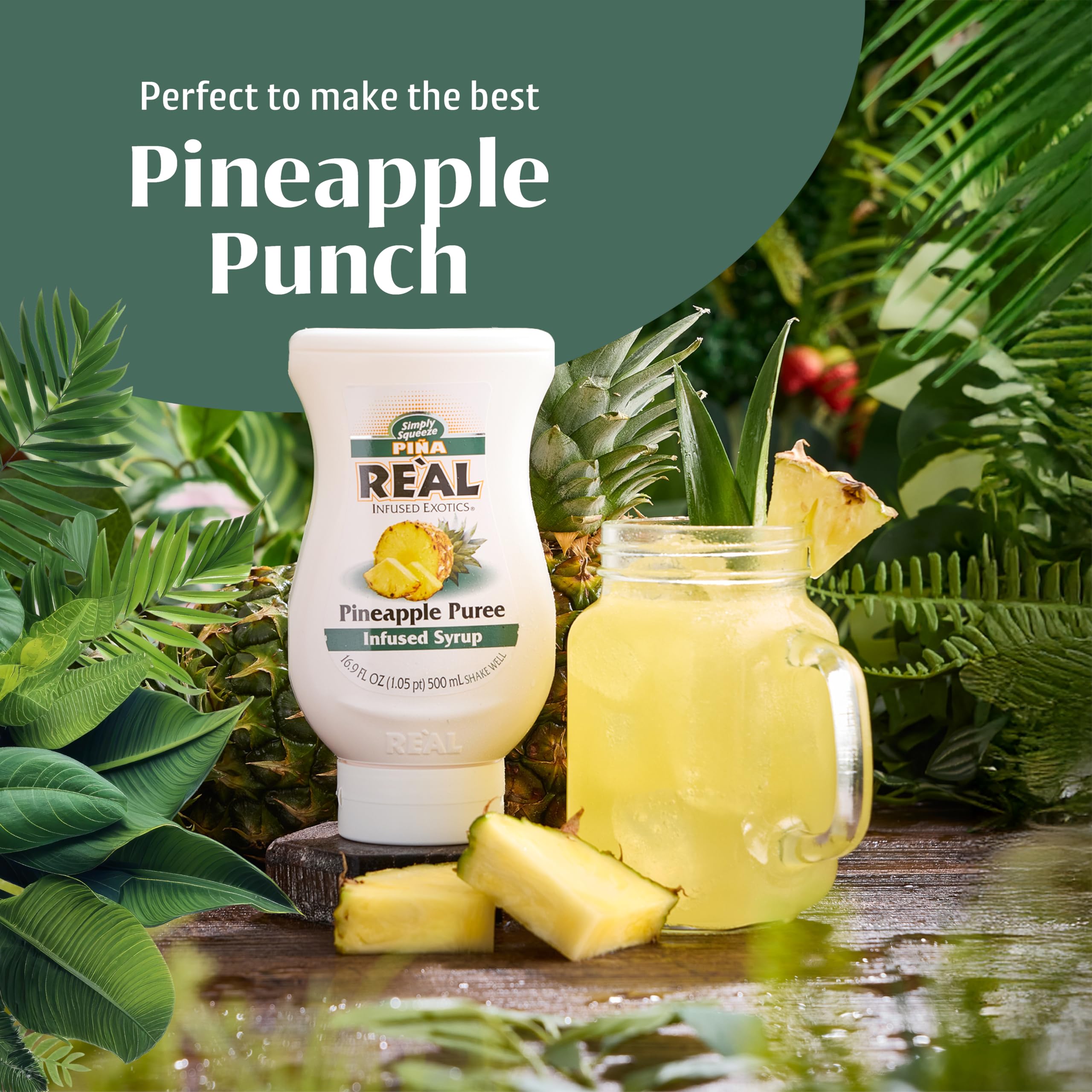 Reàl Infused Exotics Pineapple Puree Infused Fruit Syrup | 500 ml | Gluten Free, Vegan 3