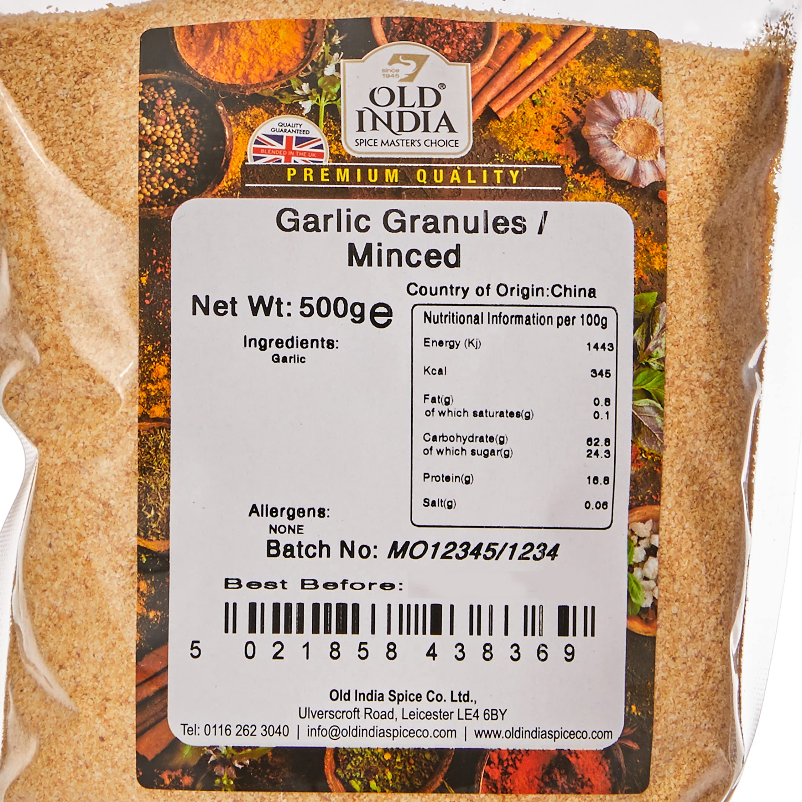 Old India Garlic Granules / Minced 500g 3