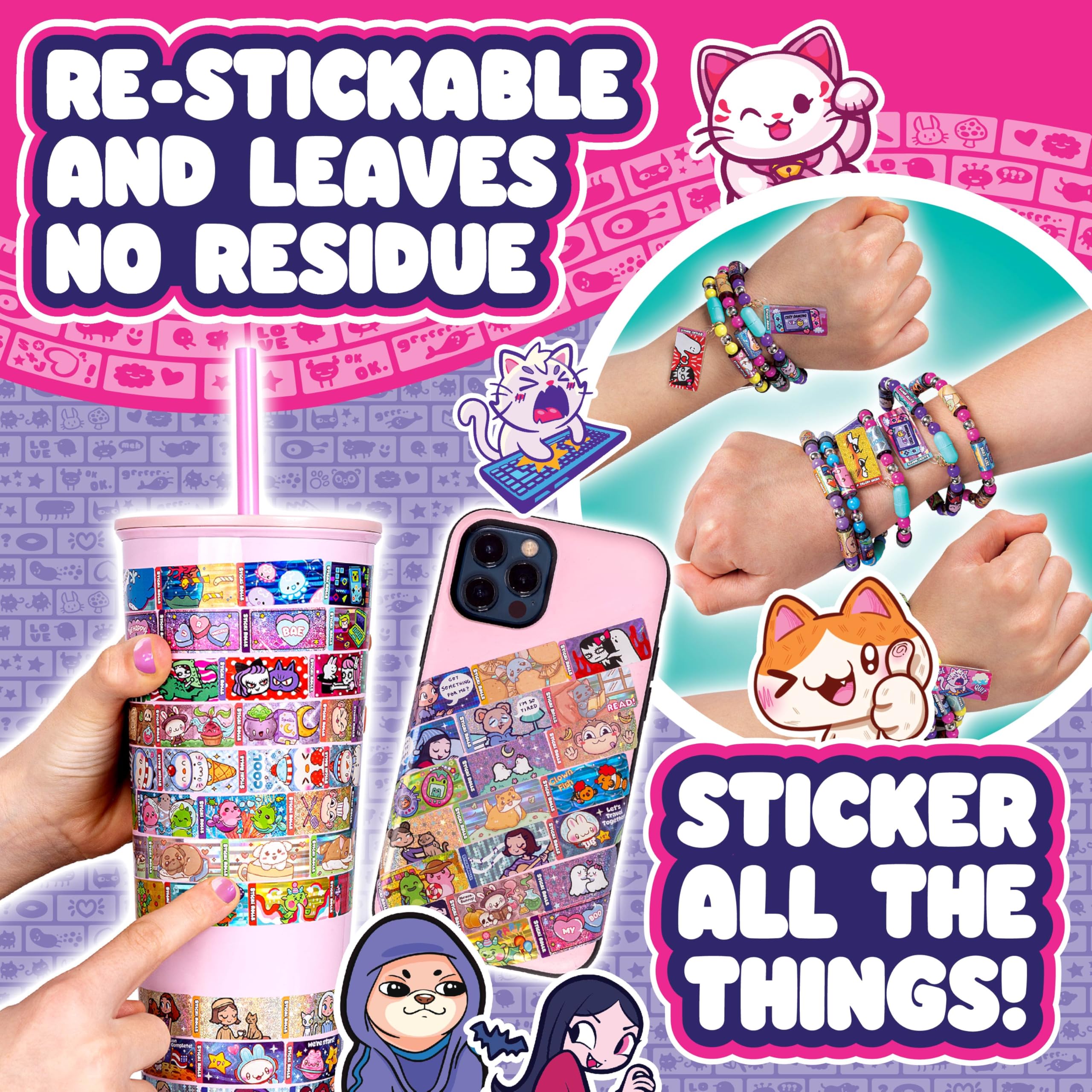 Sky Castle Sticki Rolls Series 2 - Wearable & Shareable Holographic Sticker Book 5