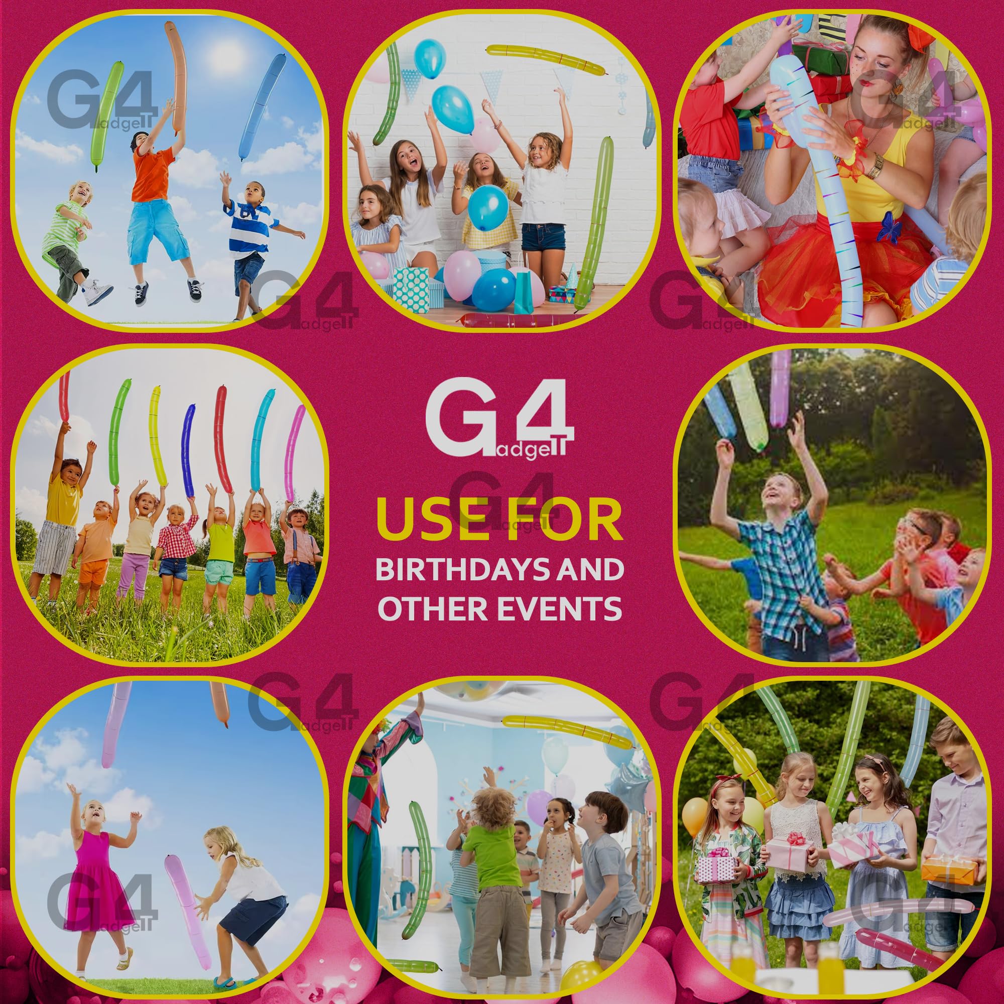 G4GADGET 15 Rocket Balloons - Screaming Flying Balloons for Birthday Parties & Events 5