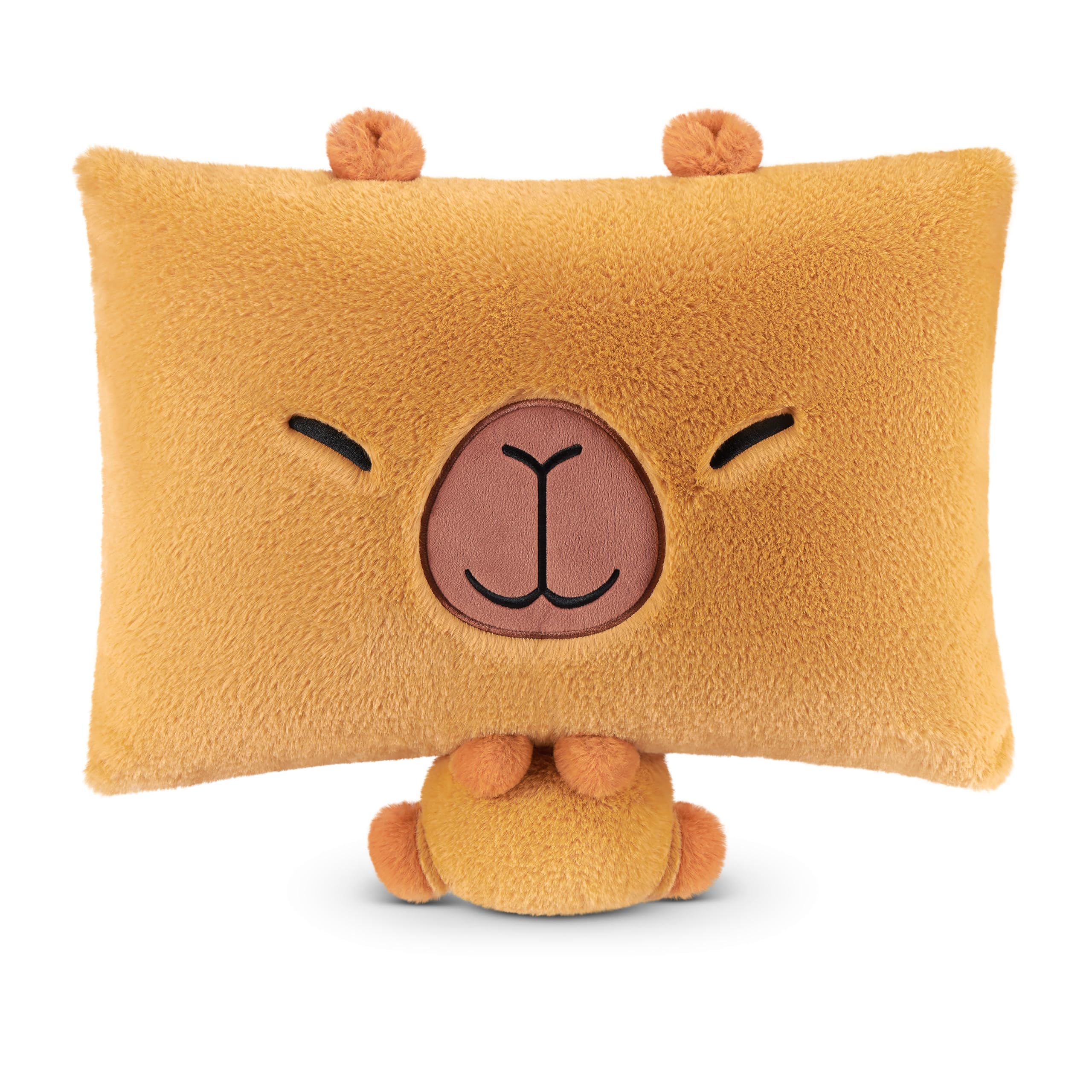 Pillow Peeps Capybara Plush Pillow - Super Soft Polyester | 14 Inch