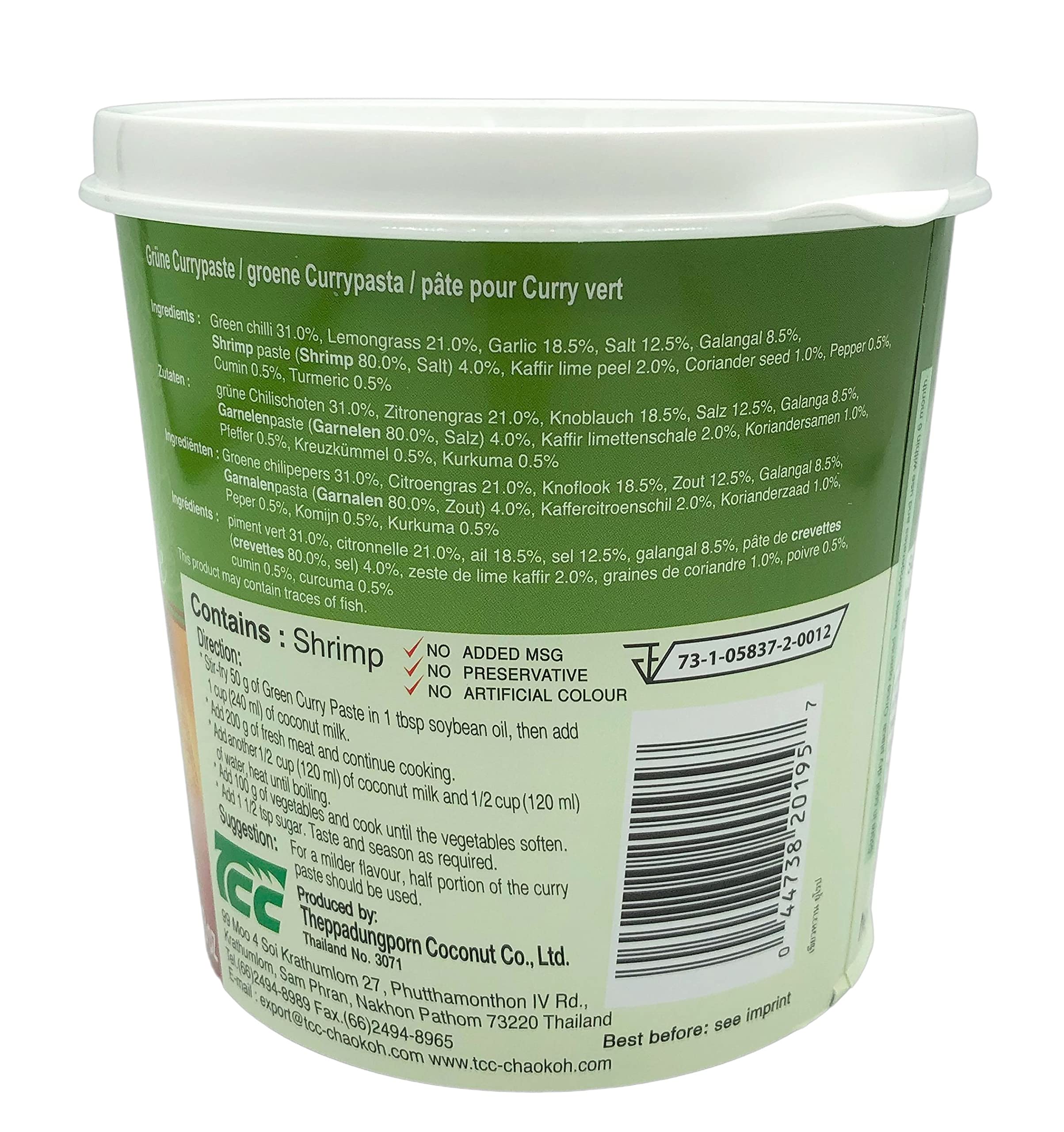 Mae Ploy Green Curry Paste - 1kg - Authentic Thai Cooking Paste 5