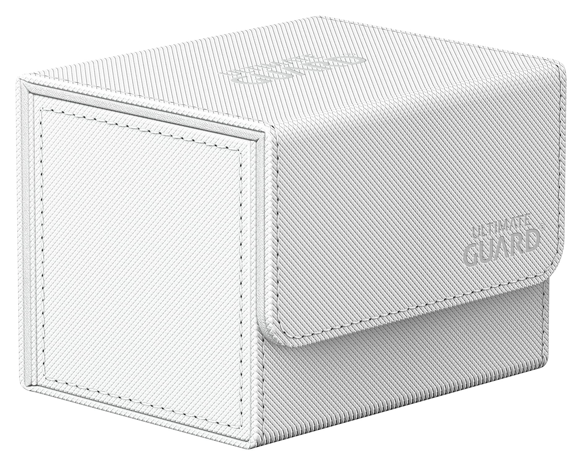 Ultimate Guard Sidewinder 100+ XenoSkin Card Box - White | Holds 100 Double-Sleeved Cards