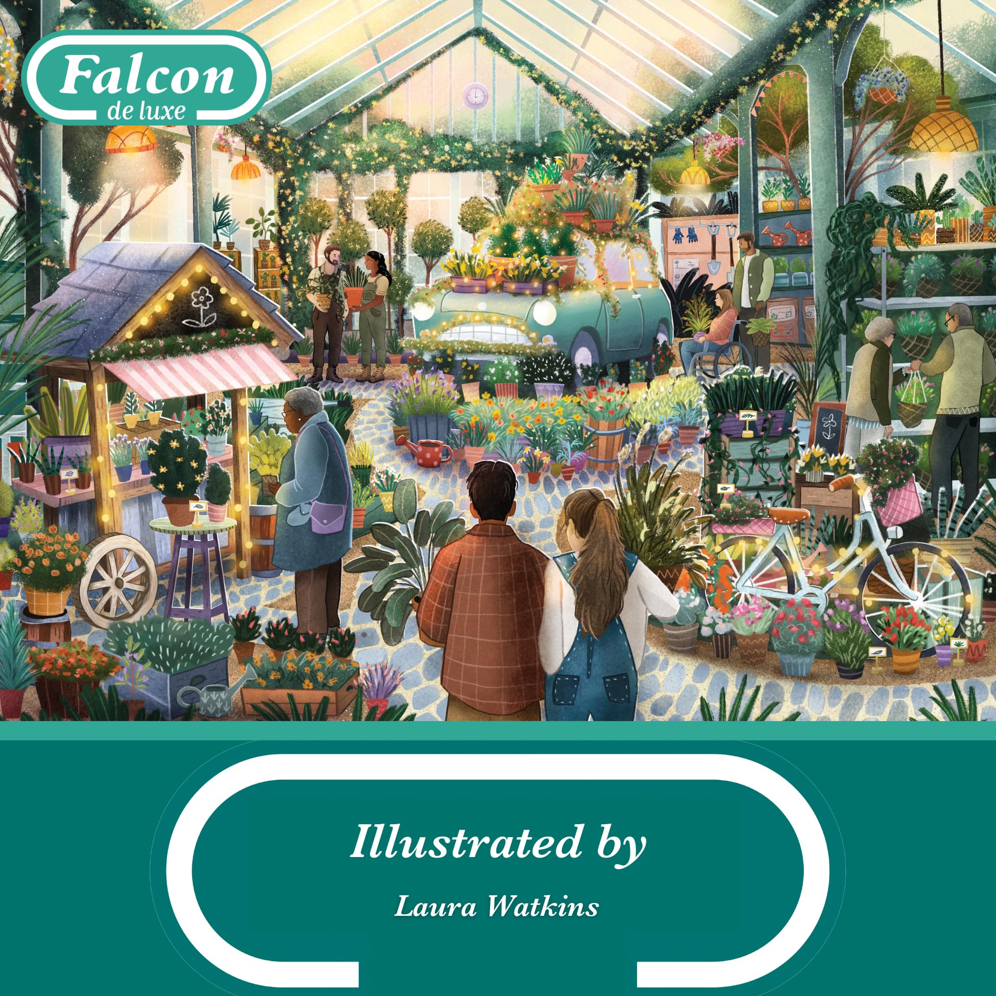 Falcon The Garden Centre 1000 Piece Jigsaw Puzzle - Laura Watkins Illustration 5