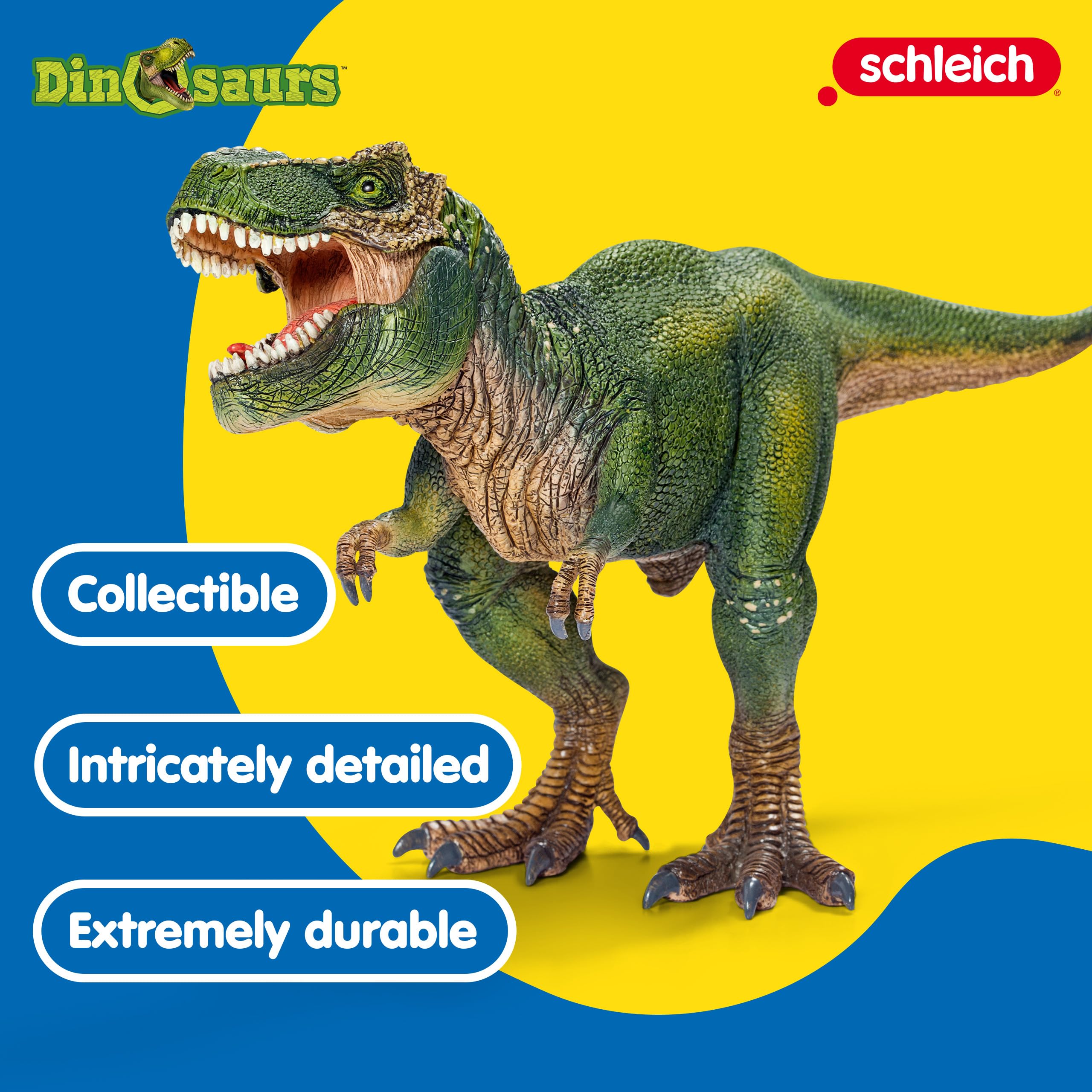 SCHLEICH DINOSAURS 14525 Tyrannosaurus Rex - Realistic Action Figure with Movable Jaw, Ages 3+ 8