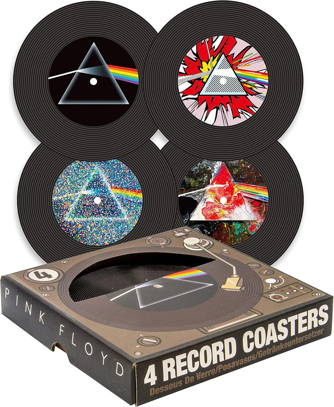 AQUARIUS - Pink Floyd Vinyl Coaster Set Home Decor