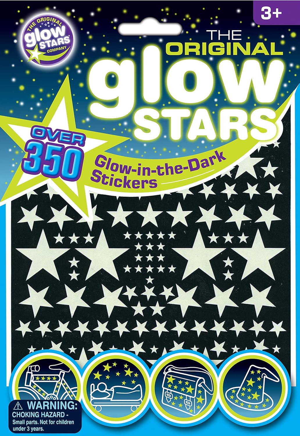 The Original Glowstars Company - B8000 Glow-in-the-Dark 350 Stickers