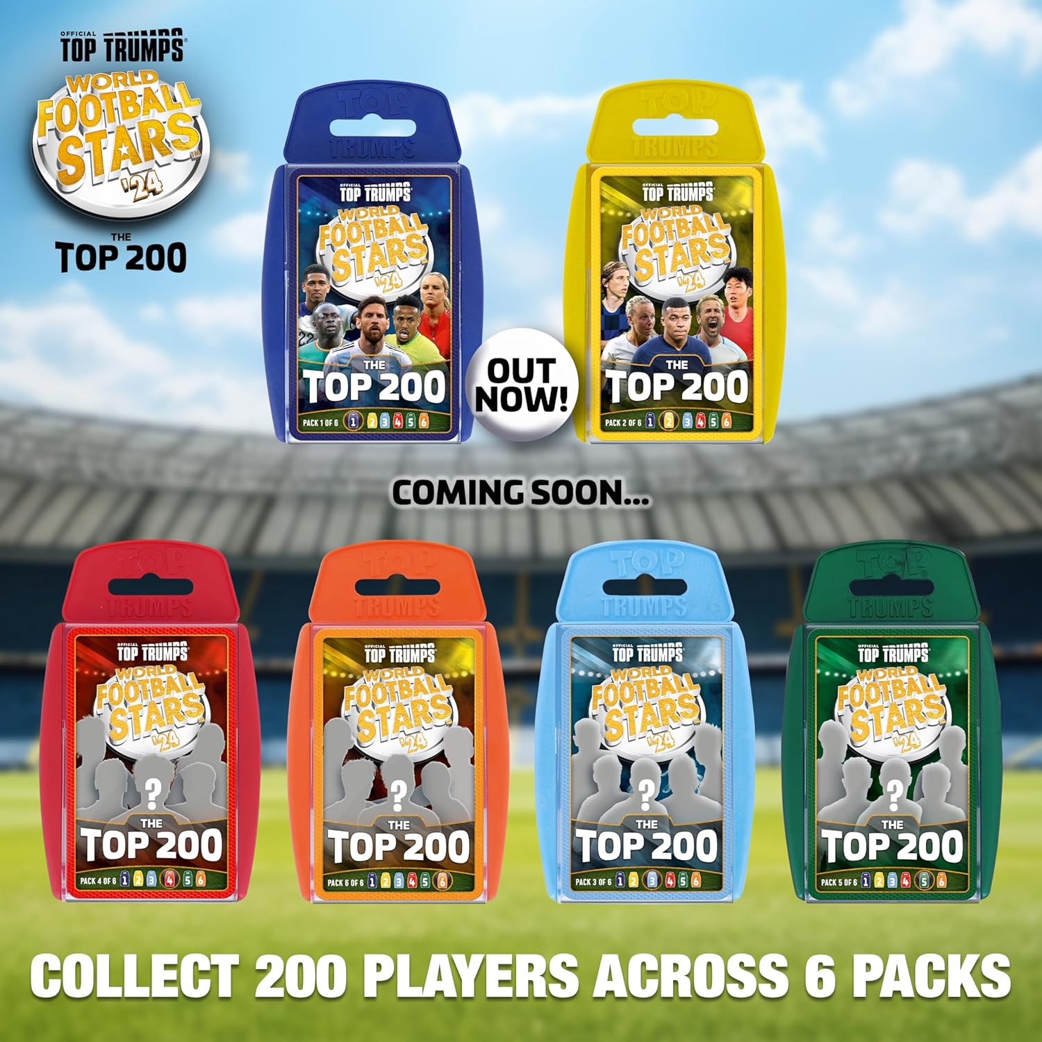 Top Trumps World Football Stars Top 200 Card Game Pack 3 10