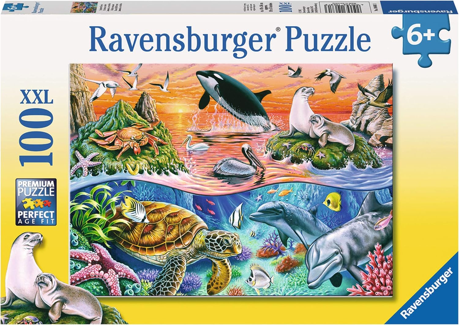 Ravensburger Underwater 100 Piece XXL Jigsaw Puzzle for Kids 6 Years and Up