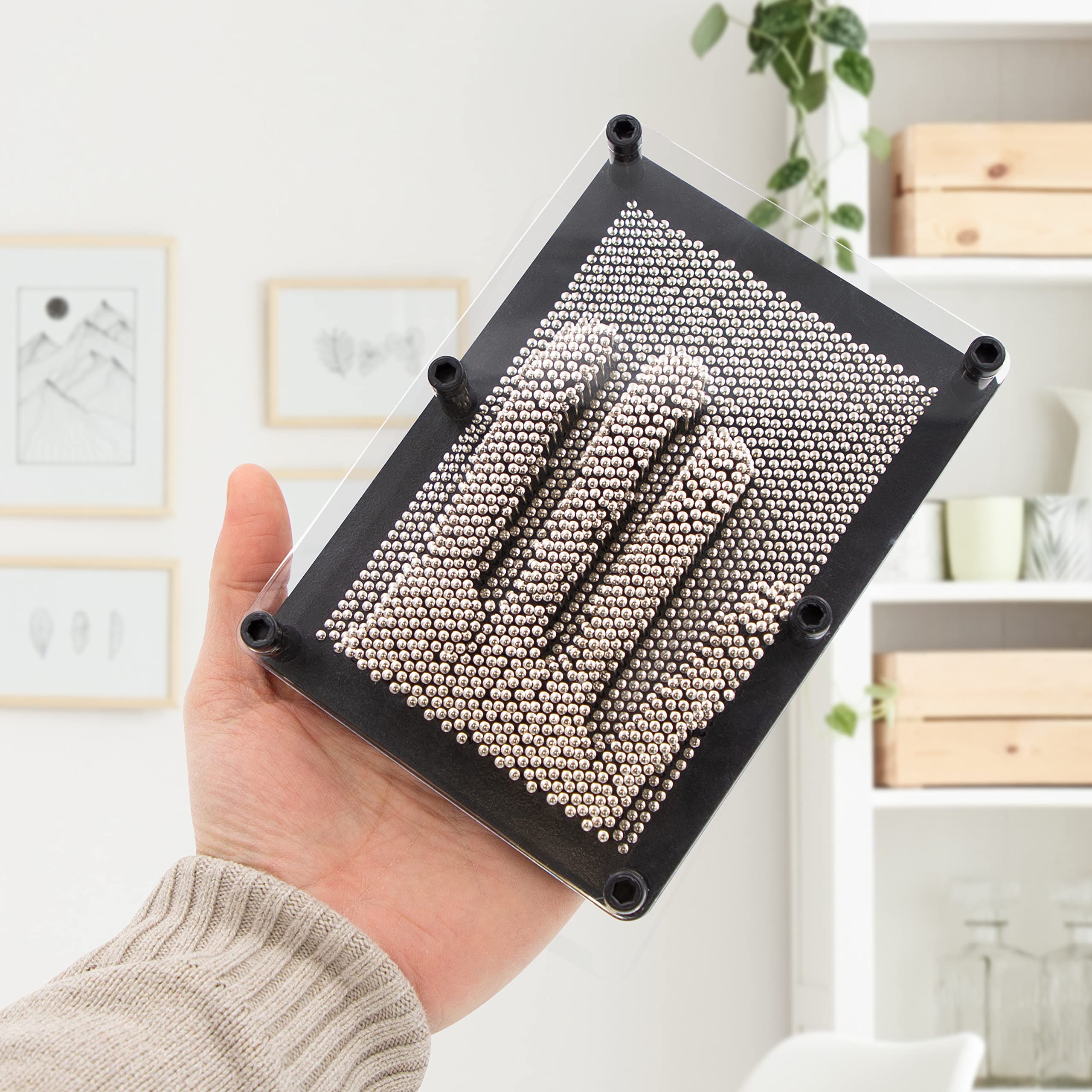Global Gizmos 50350 Metal Pin Art Impression Toy | 18cm x 13cm | Ages 3+ 4