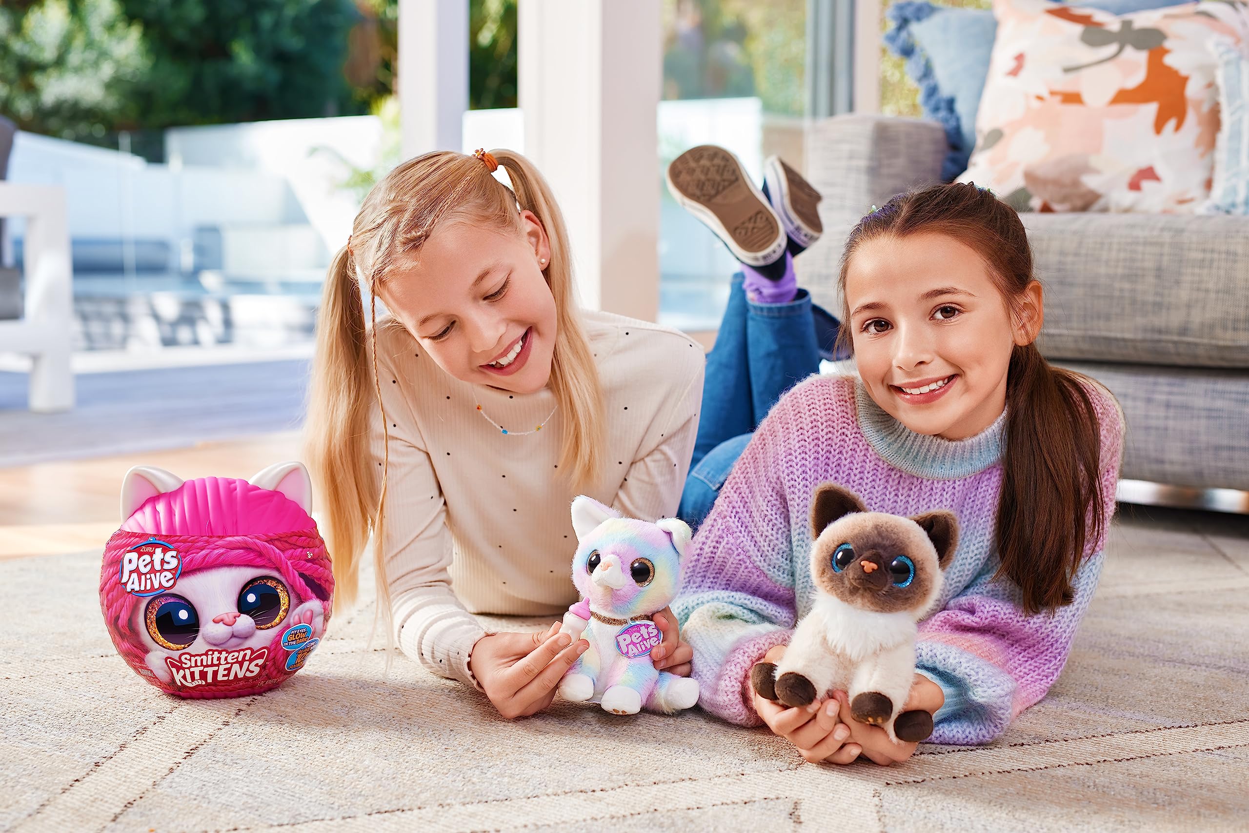 Pets Alive Smitten Kitten Mooloo - Interactive Electronic Plush with 10 Real Kitten Sounds, Ages 3+ 7