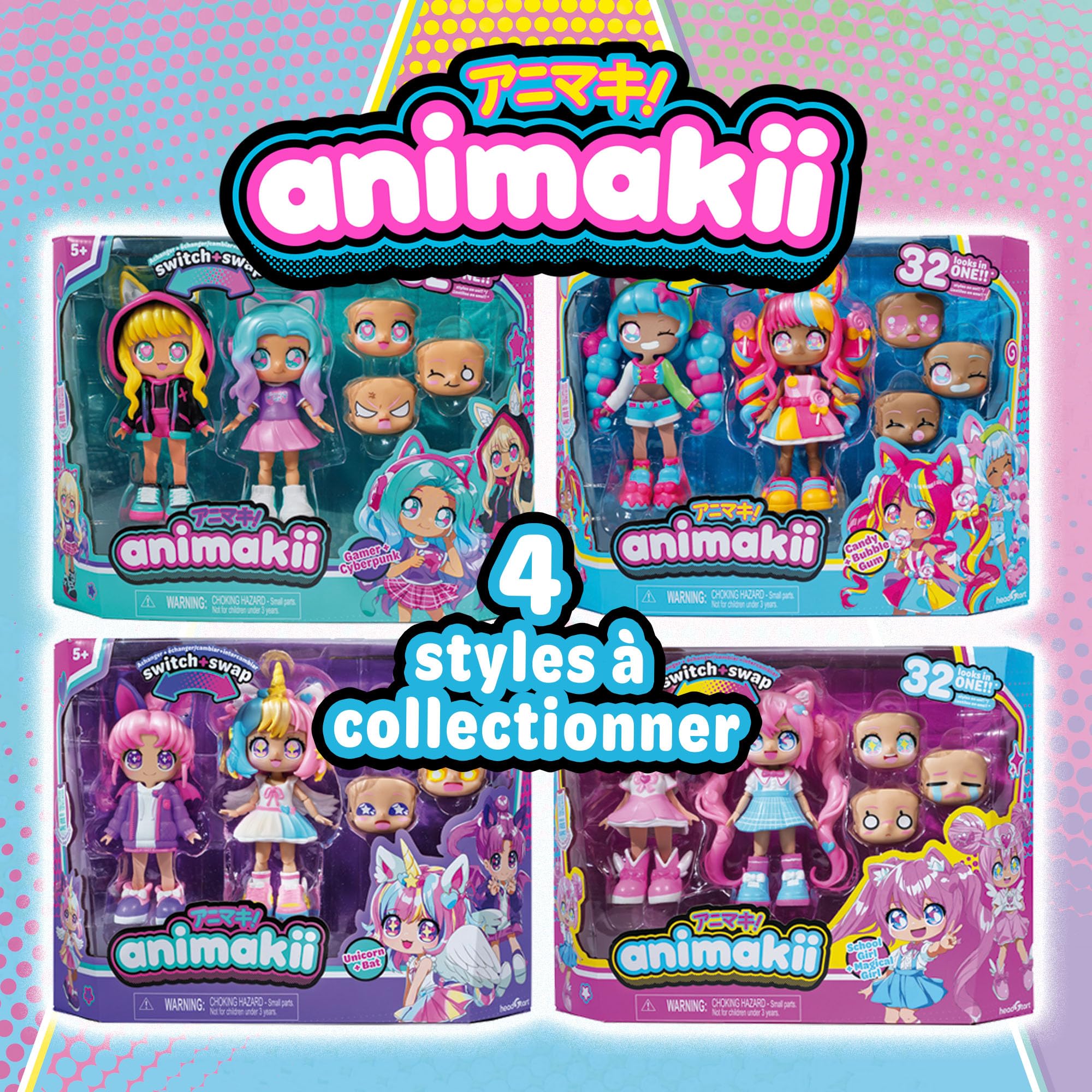 Animakii Fashion Dolls - Customisable Cyberpunk + Gamer Style for Girls 5+ 8