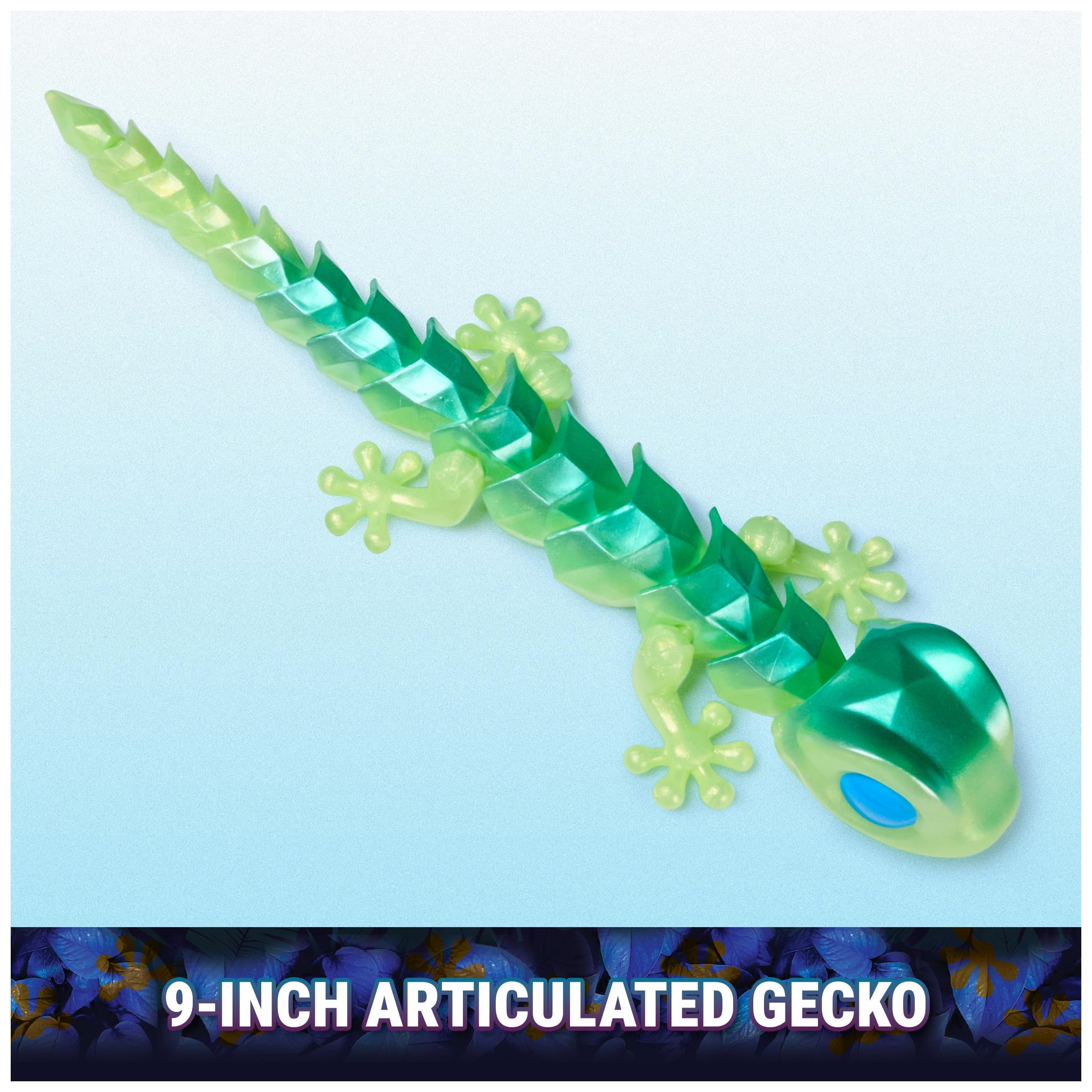 CrystaLynx Gecko Articulated Action Figure - 22.8 cm Collectible Blind Box Toy | Mix & Match Joints