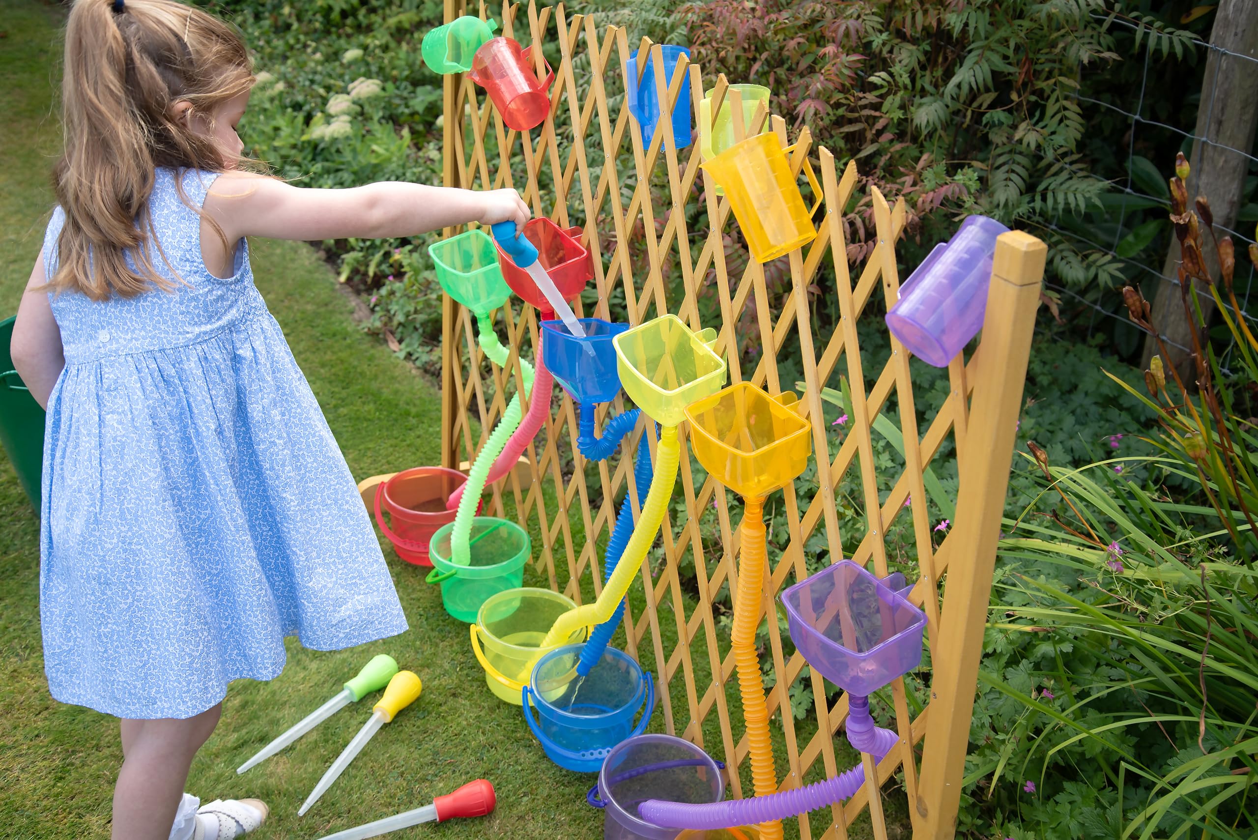 TickiT 6 Piece Translucent Colour Jug Set - Educational Sand & Water Play Cups for Toddlers 8