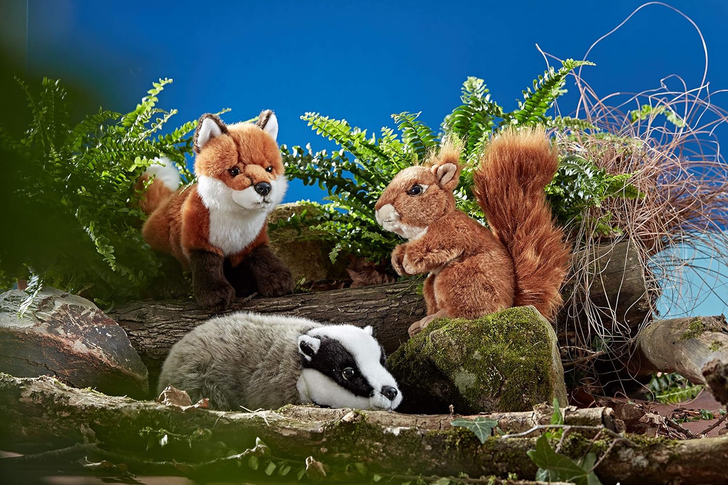 Living Nature Soft Toy - Realistic Badger Plush (27cm) 8