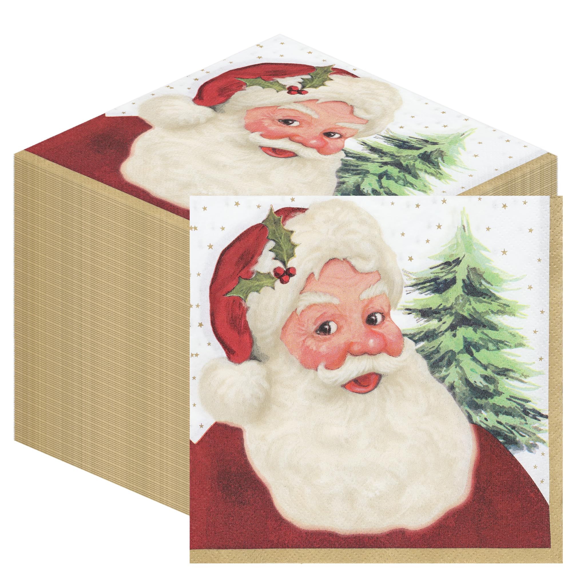 Talking Tables Santa Claus Christmas Napkins 33cm 100 Pack 5