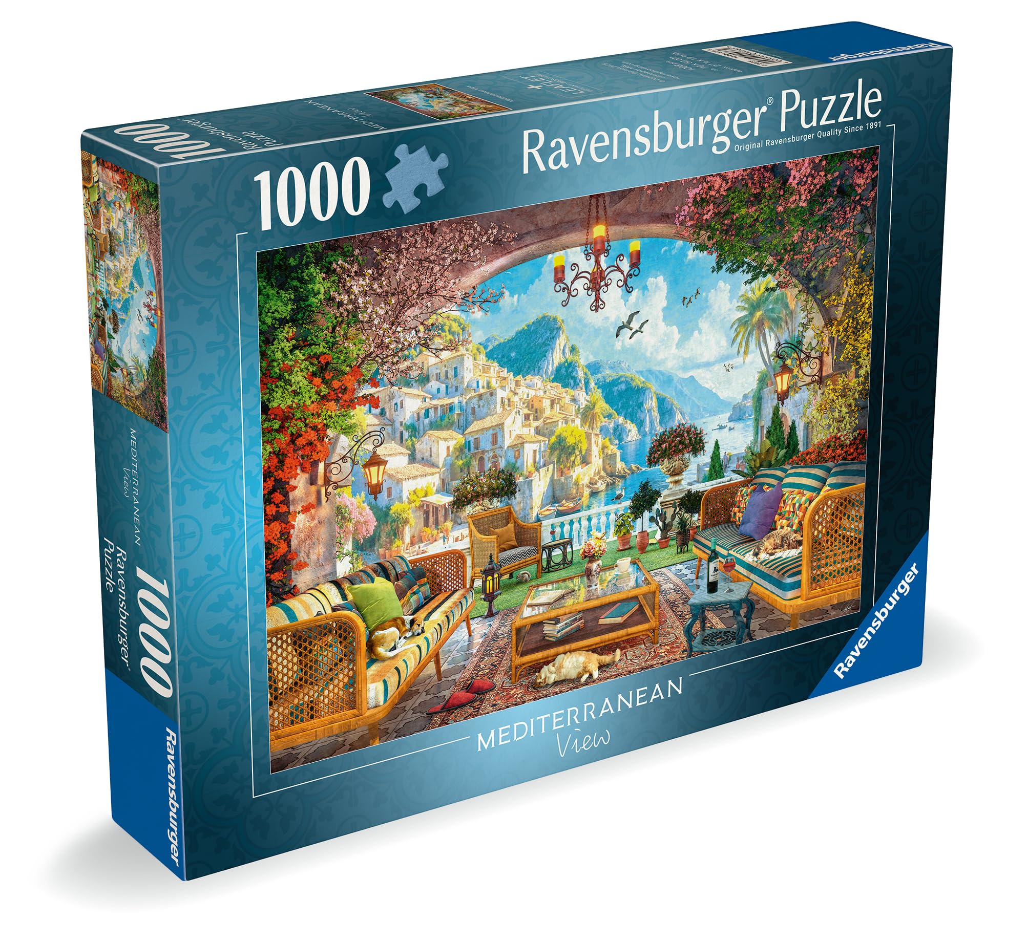 Ravensburger Mediterranean Terrace View 1000-Piece Jigsaw Puzzle for Adults & Kids 12+ 4
