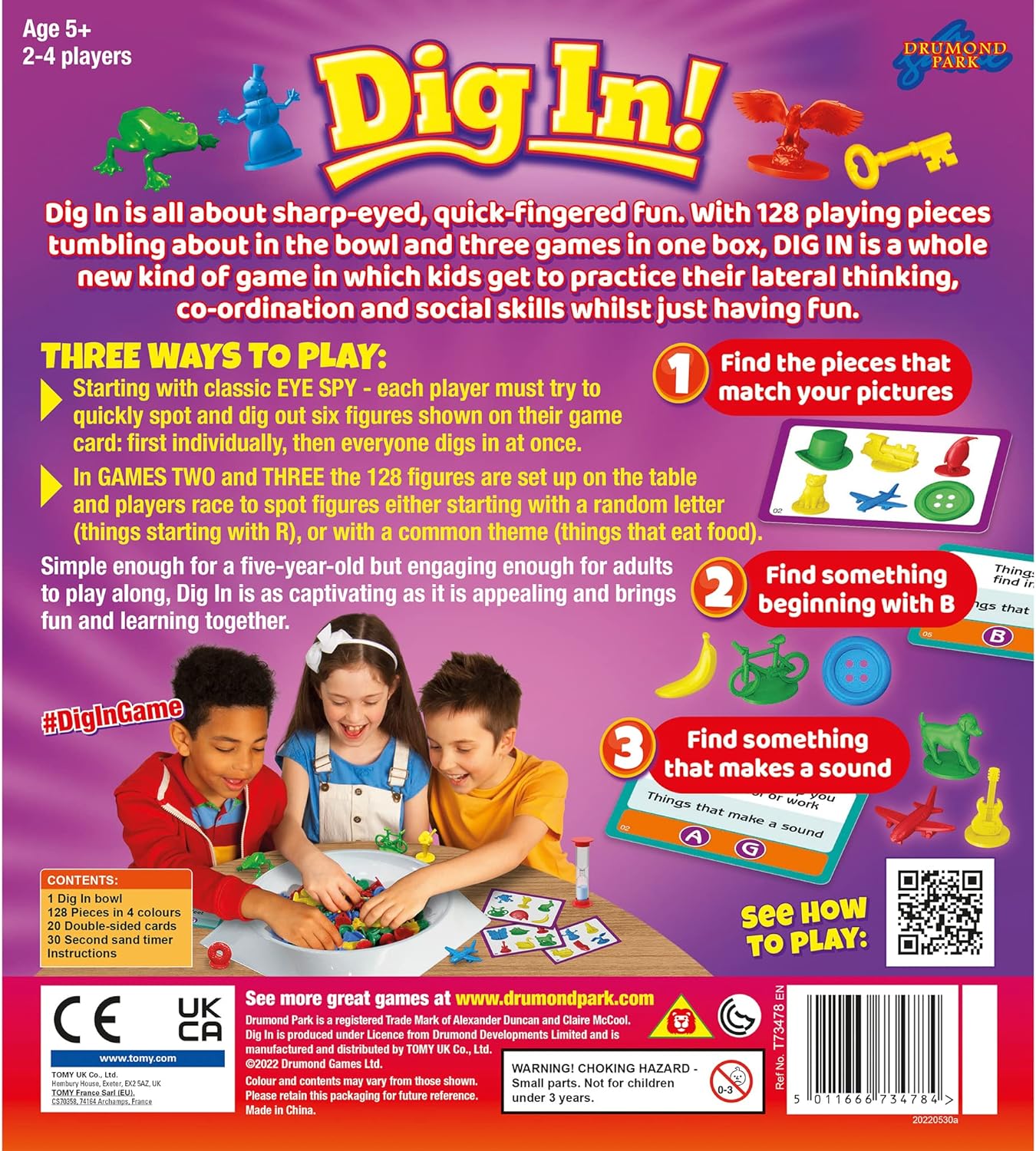 Drumond Park Dig In 3-in-1 Family Board Game for 2-4 Players 6