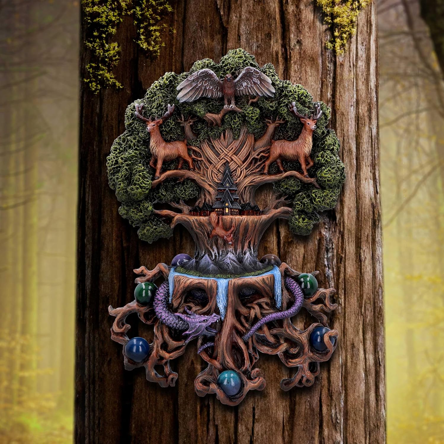 Nemesis Now Yggdrasil Wall Plaque by Anne Stokes, Resin Norse Mythology Art